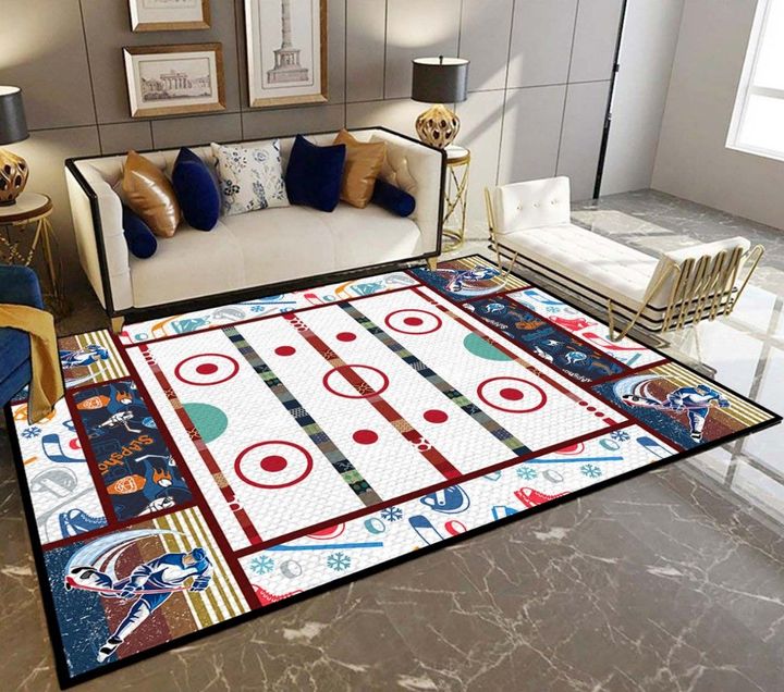 Hockey Lovers D1908 Rectangle Rug