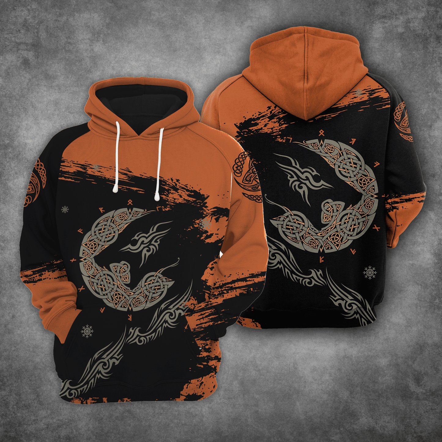 Viking Wolf HT021206 Unisex womens & mens, couples matching, friends, funny family sublimation 3D hoodie christmas holiday gifts (plus size available)