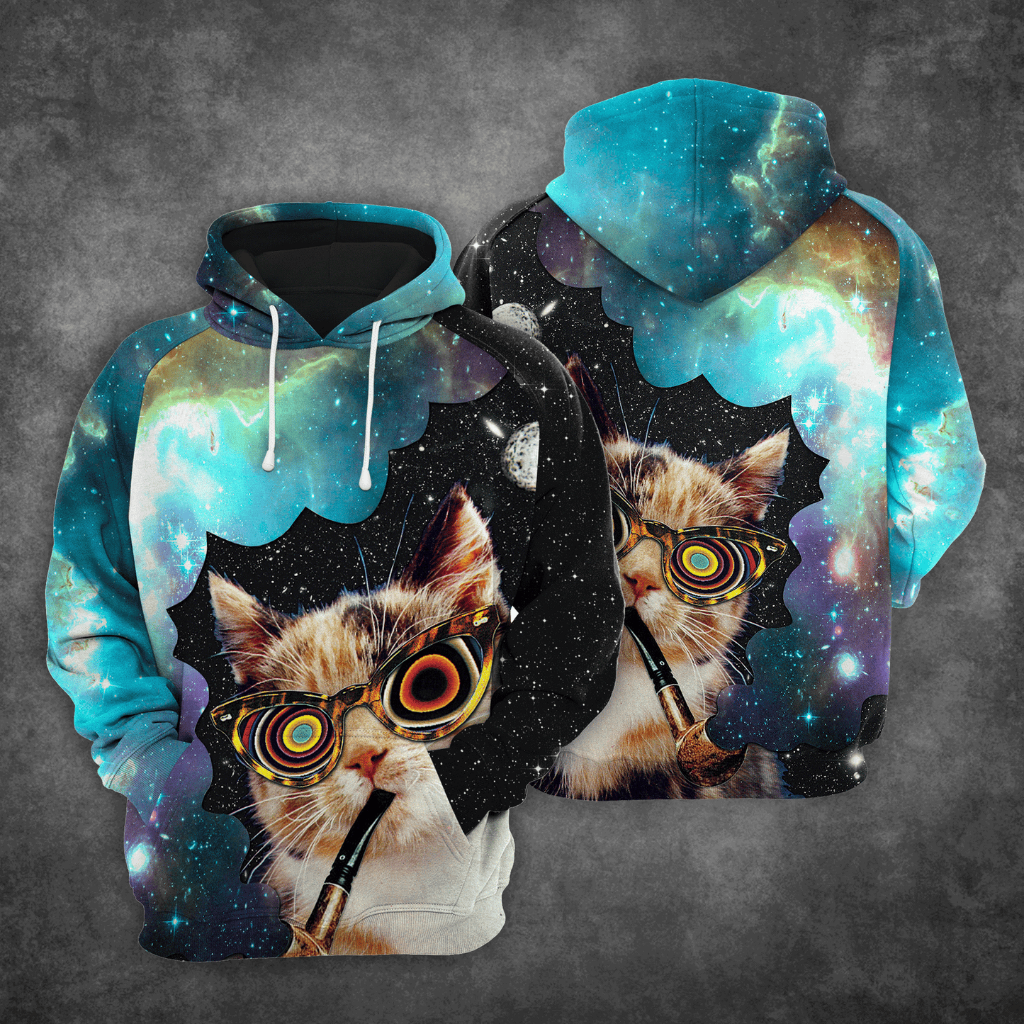 High Cat HT141223 Unisex womens & mens, couples matching, friends, funny family sublimation 3D hoodie christmas holiday gifts (plus size available)