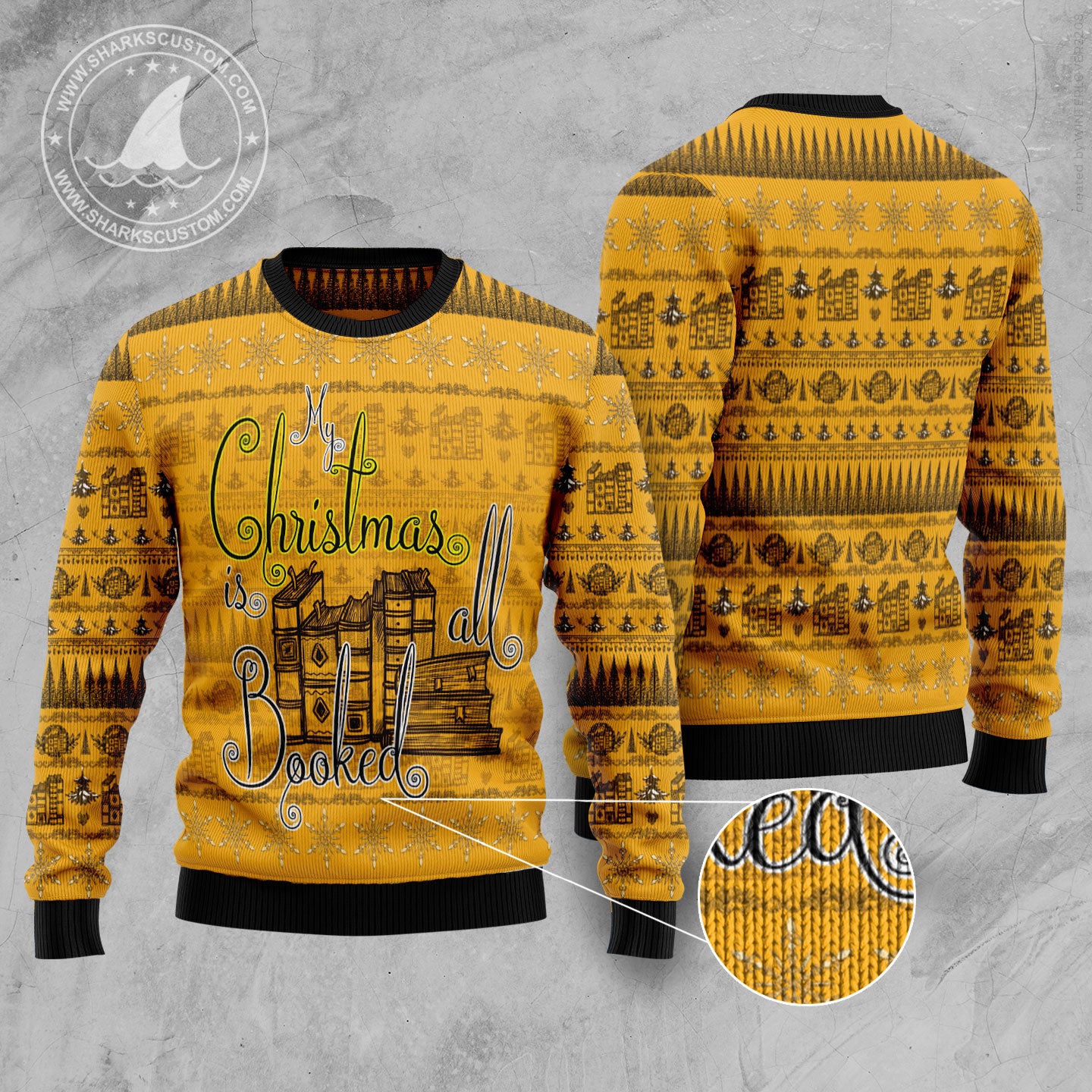 My Christmas is all booked HZ102804 Ugly Christmas Sweater