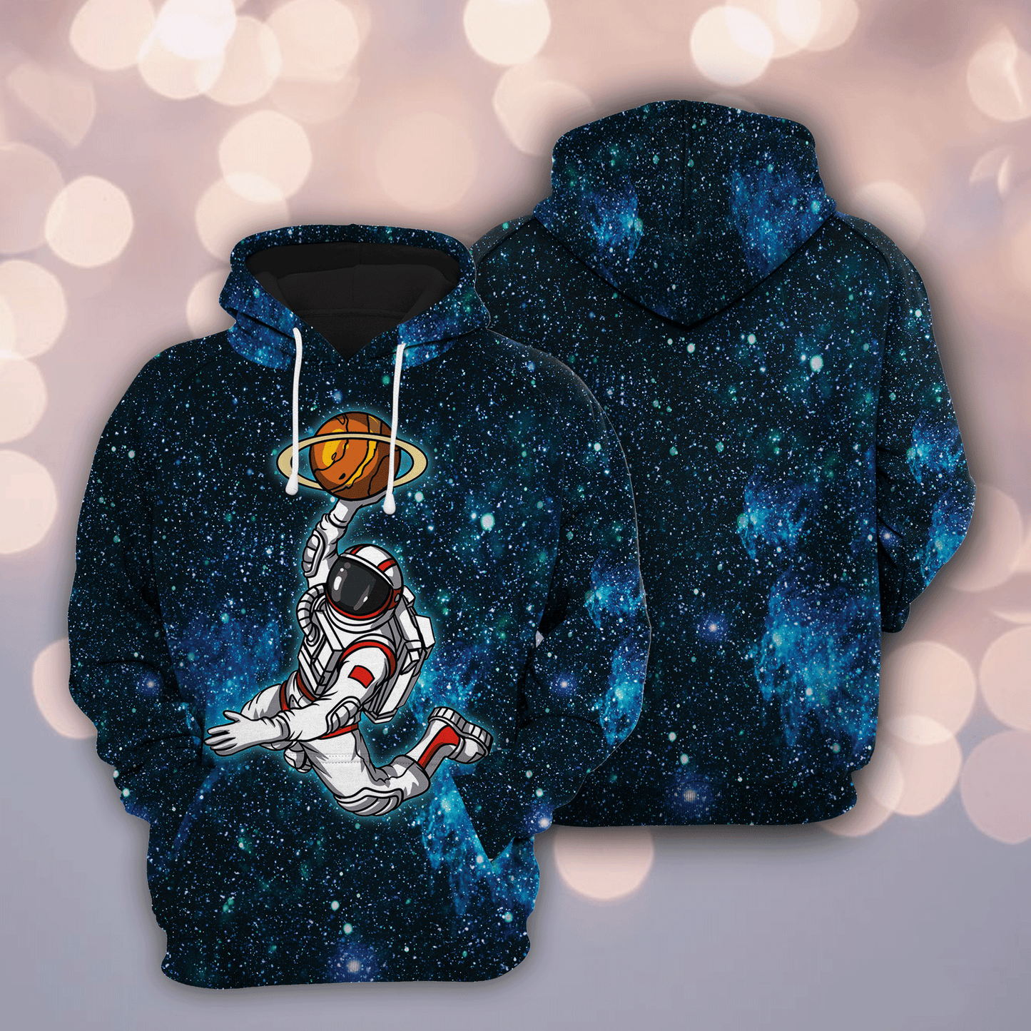 Astronaut Basketball Player HZ111614 - All Over Print Unisex Hoodie