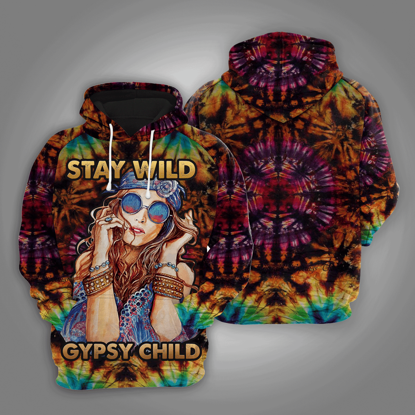 Stay Wild Gypsy Child HZ112516 Unisex womens & mens, couples matching, friends, funny family sublimation 3D hoodie christmas holiday gifts (plus size available)
