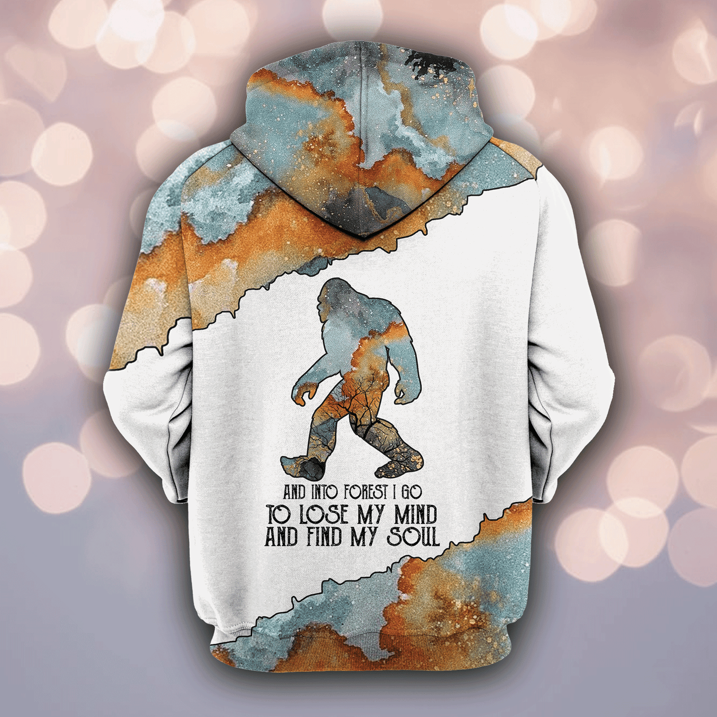 Bigfoot Into The Forest HZ112626 unisex womens & mens, couples matching, friends, funny family sublimation 3D hoodie christmas holiday gifts (plus size available)