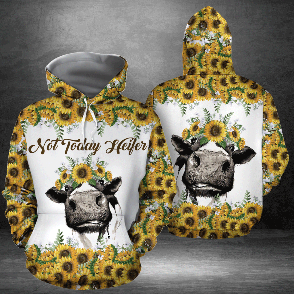 Cow Sunflower TY1211 - All Over Print Unisex Hoodie
