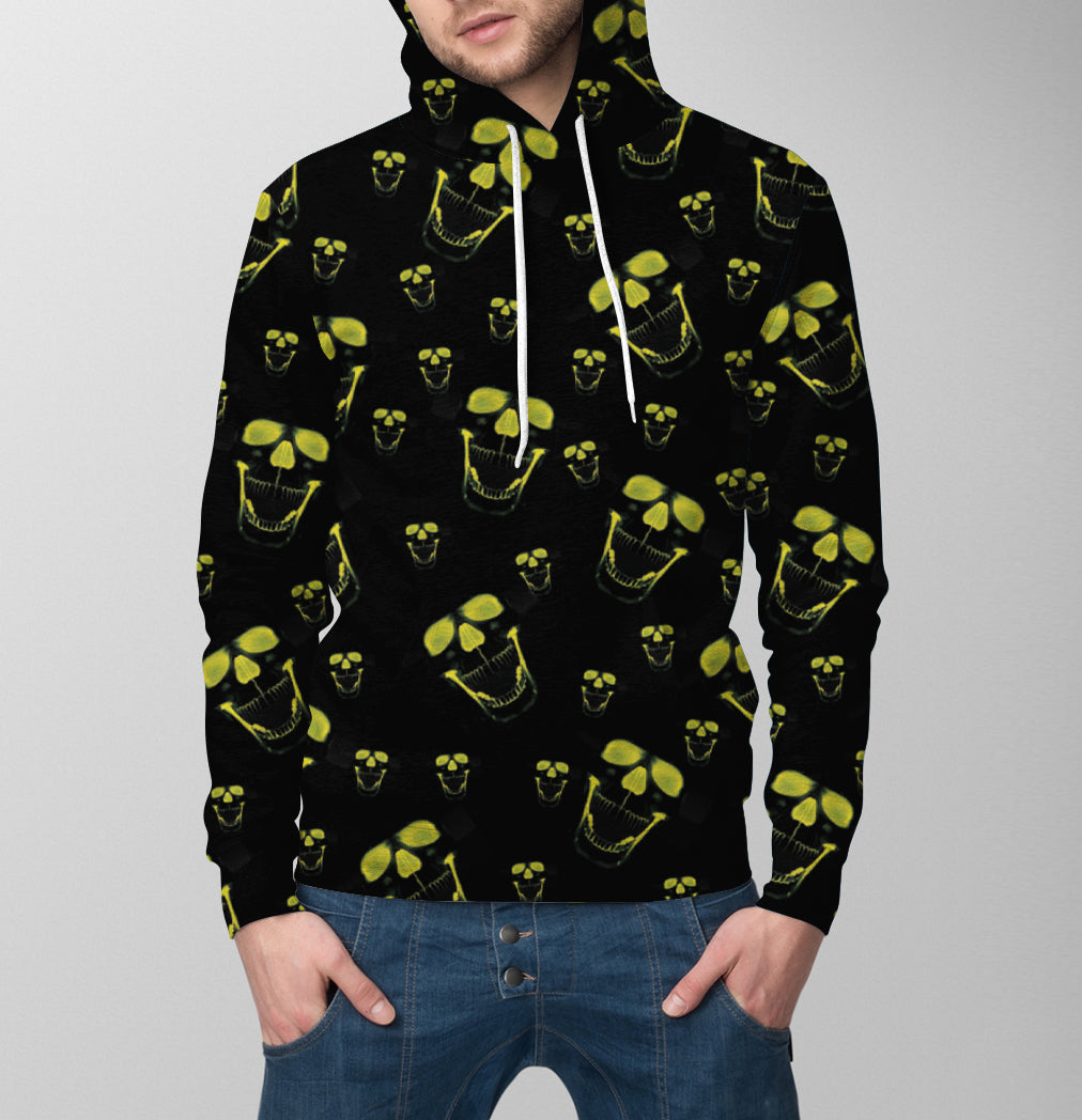 Skull Green Light TY1611 - All Over Print Unisex Hoodie