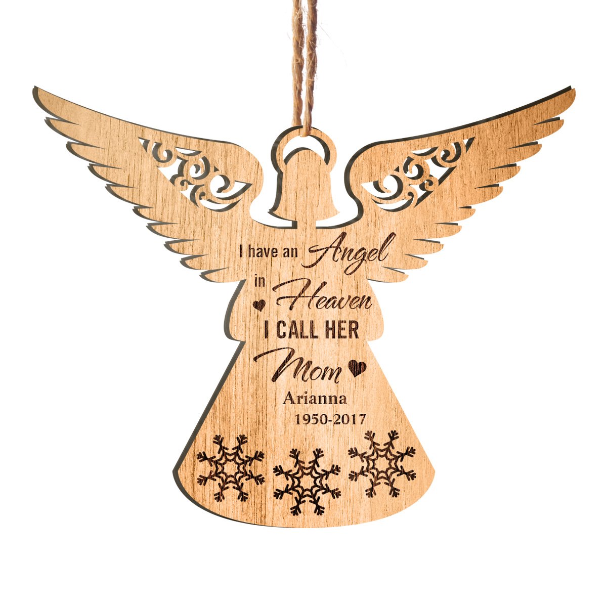 I Have An Angel In Heaven - Memorial Personalized Custom Wooden Card W -  Pawfect House ™