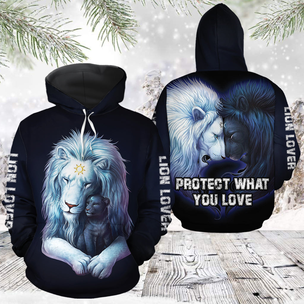 Lion Lover TG51124 unisex womens & mens, couples matching, friends, lion lover, funny family sublimation 3D hoodie christmas holiday gifts (plus size available)