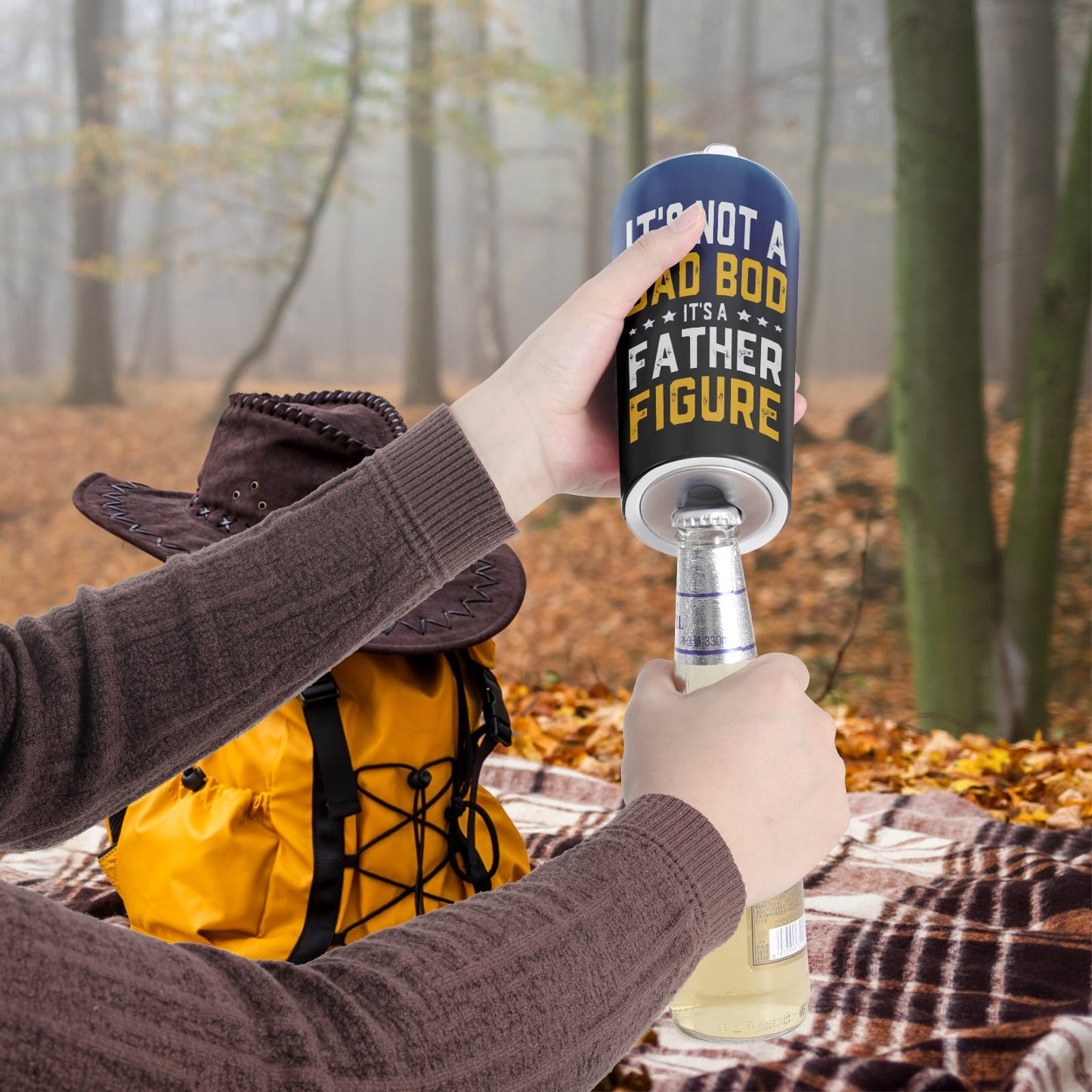 Dad Bod Papa Bear Fathers Day 20Oz Beer Open Tumbler