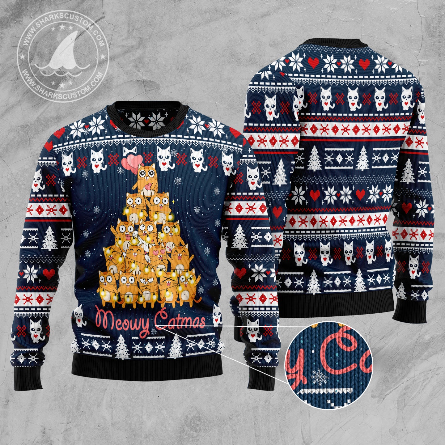 Meowy Catmas TG5116 Ugly Christmas Sweater