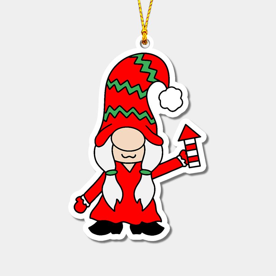 Gnomes Personalizedwitch Christmas Ornaments