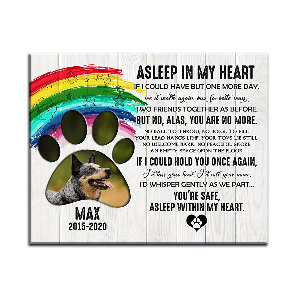 Personalized dog, cat memorial canvas tote bag gift - Heaven - Unifury