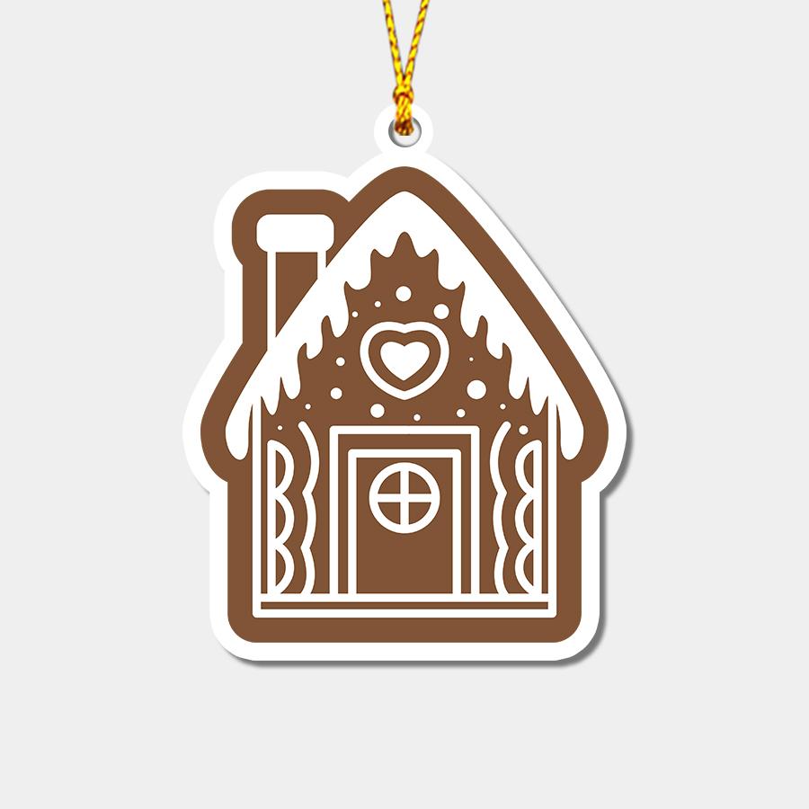Gingerbread House Christmas Personalizedwitch Christmas Ornaments