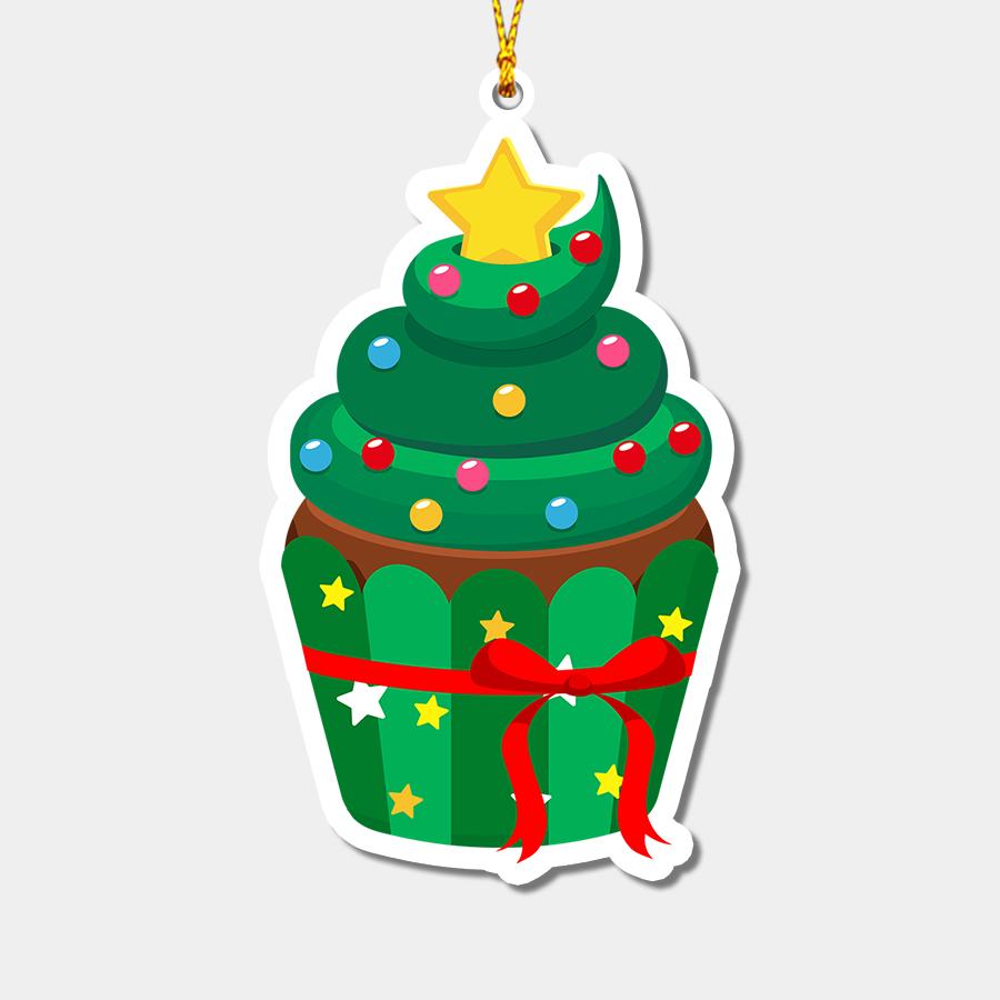 Christmas Cupcakes Personalizedwitch Christmas Ornaments