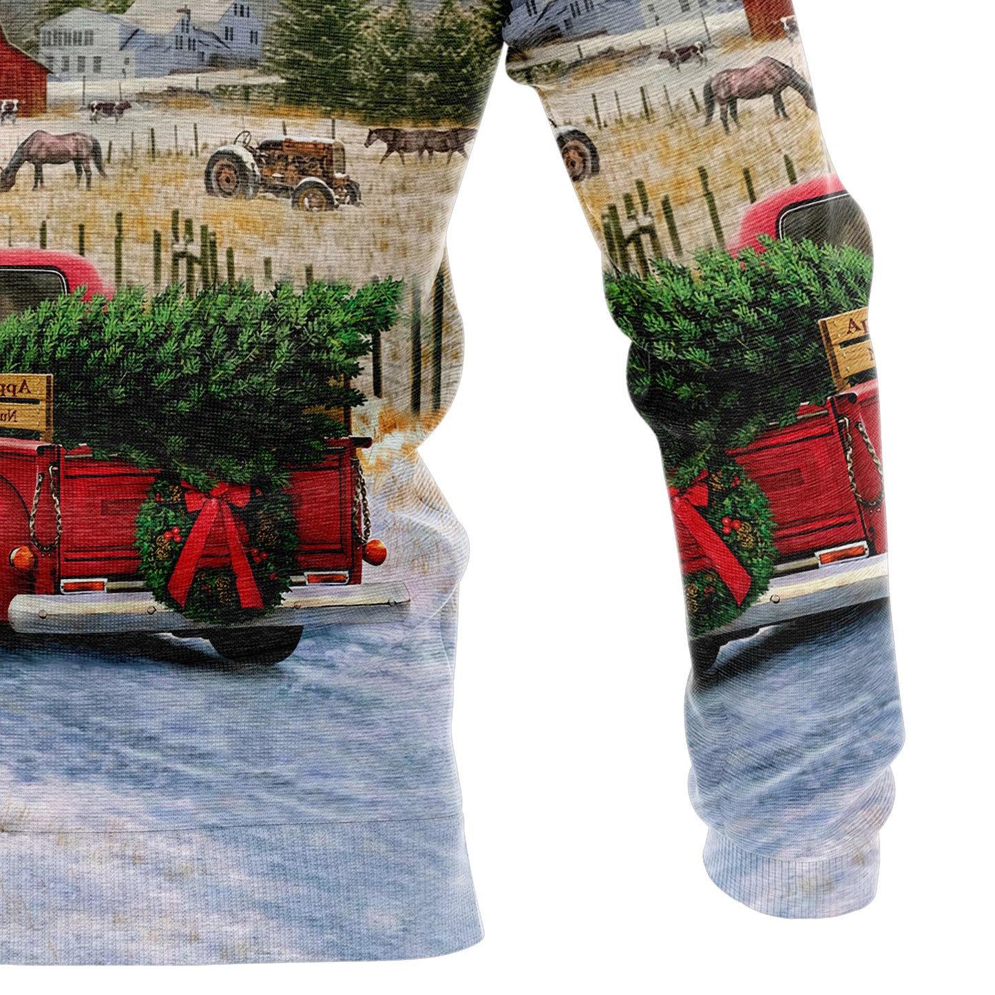 Bernese Mountain Dog Merry Christmas T0511 All Over Print Unisex Hoodie