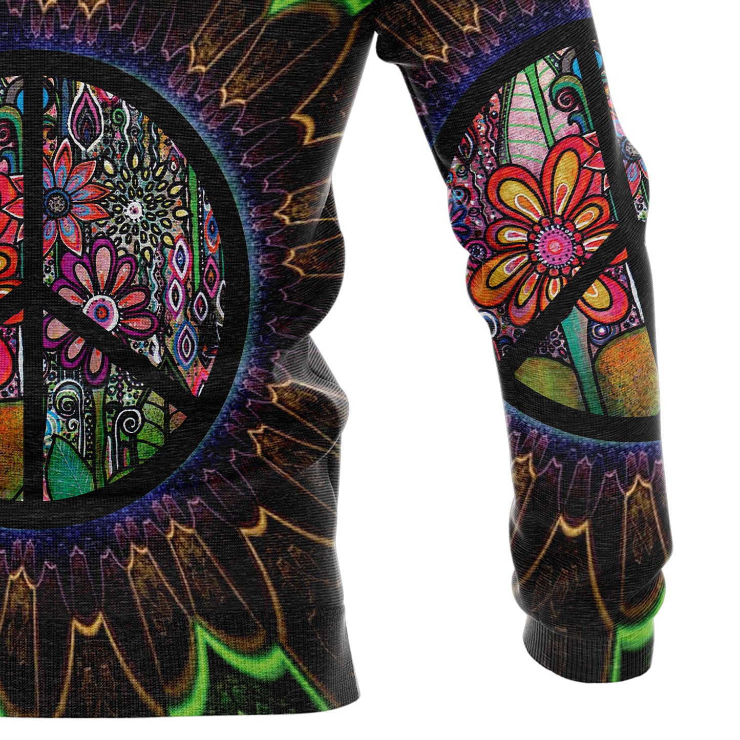 Hippie Peace Flower G5116 All Over Print Unisex Hoodie