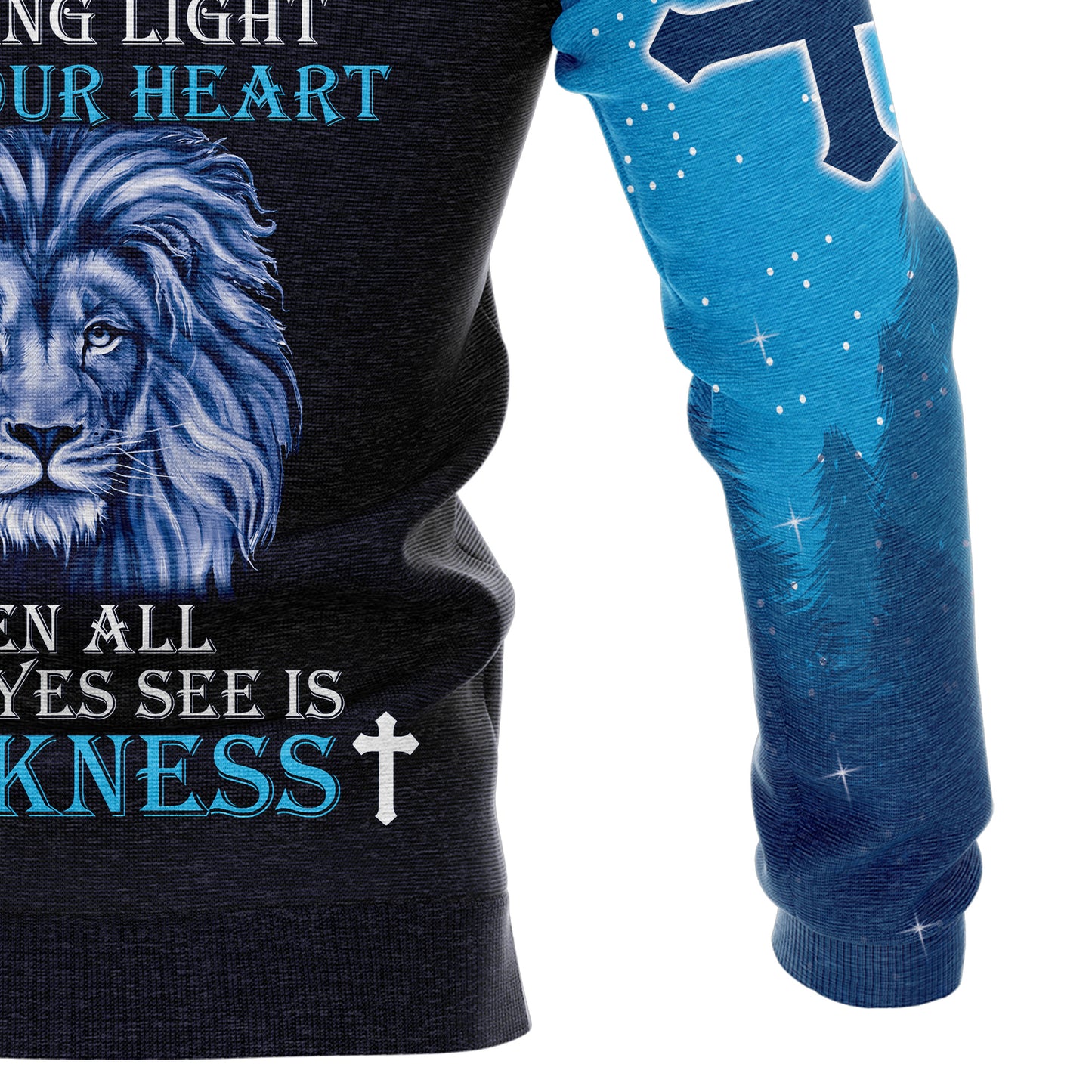 Blue Lion Jesus TG51117 All Over Print Unisex Hoodie