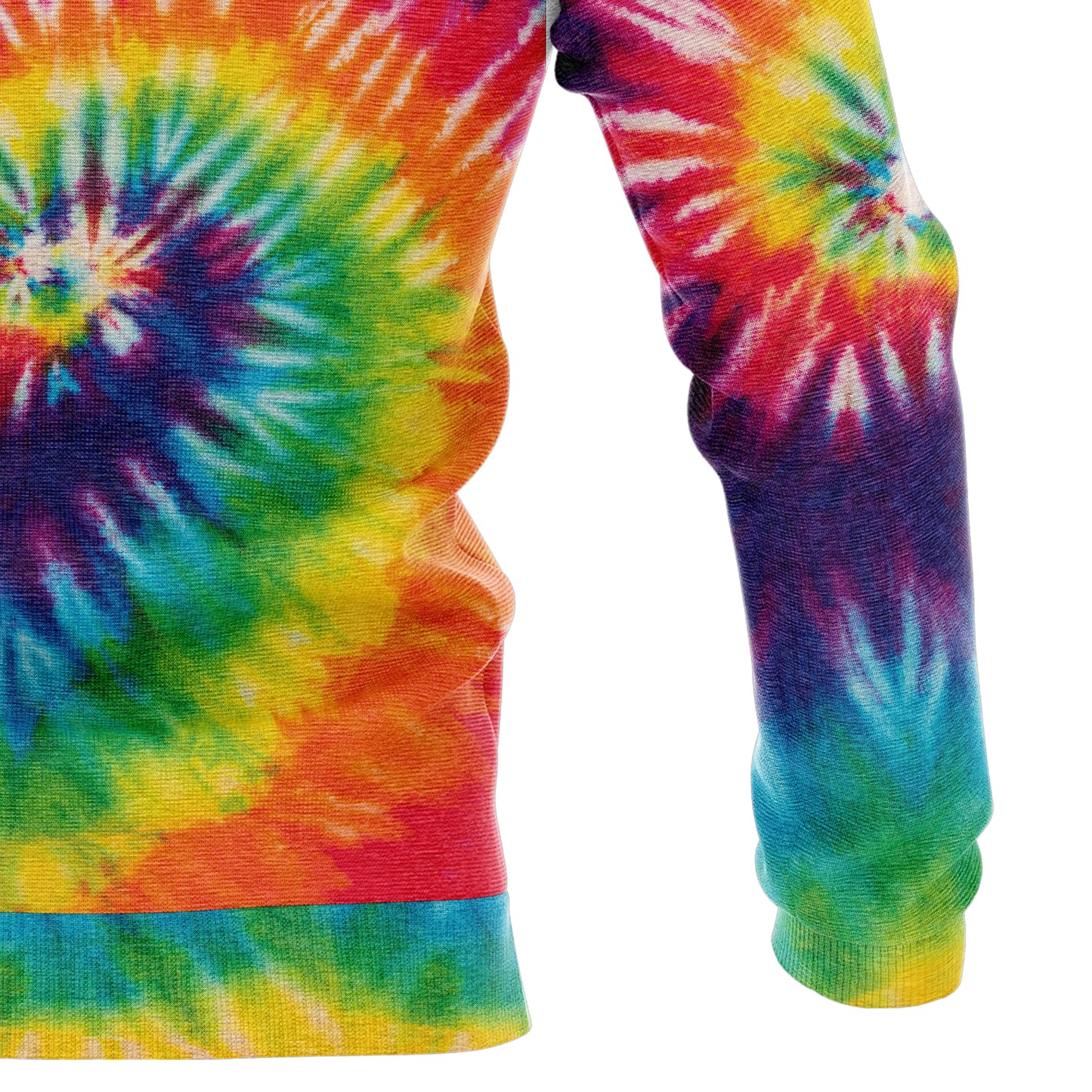 Tie Dye Dog Paw T1410 All Over Print Unisex Hoodie