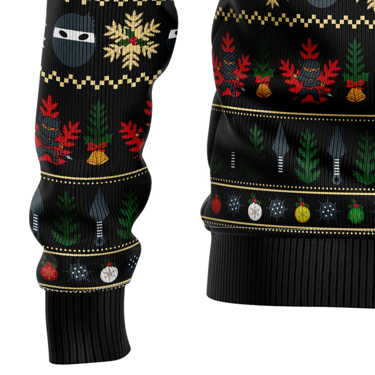 Ninja Cat HZ102706 Ugly Christmas Sweater