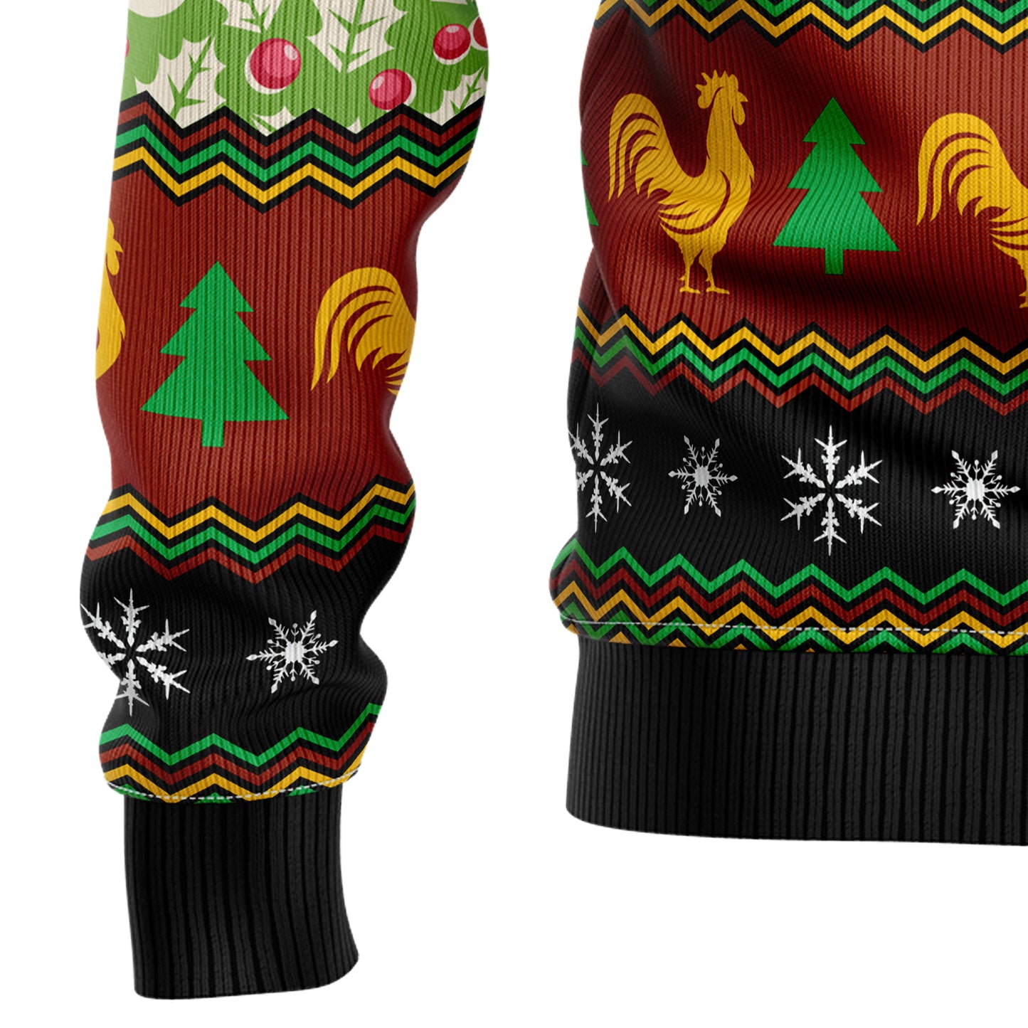 Chicken Cluck-ry Christmas D0610 Ugly Christmas Sweater