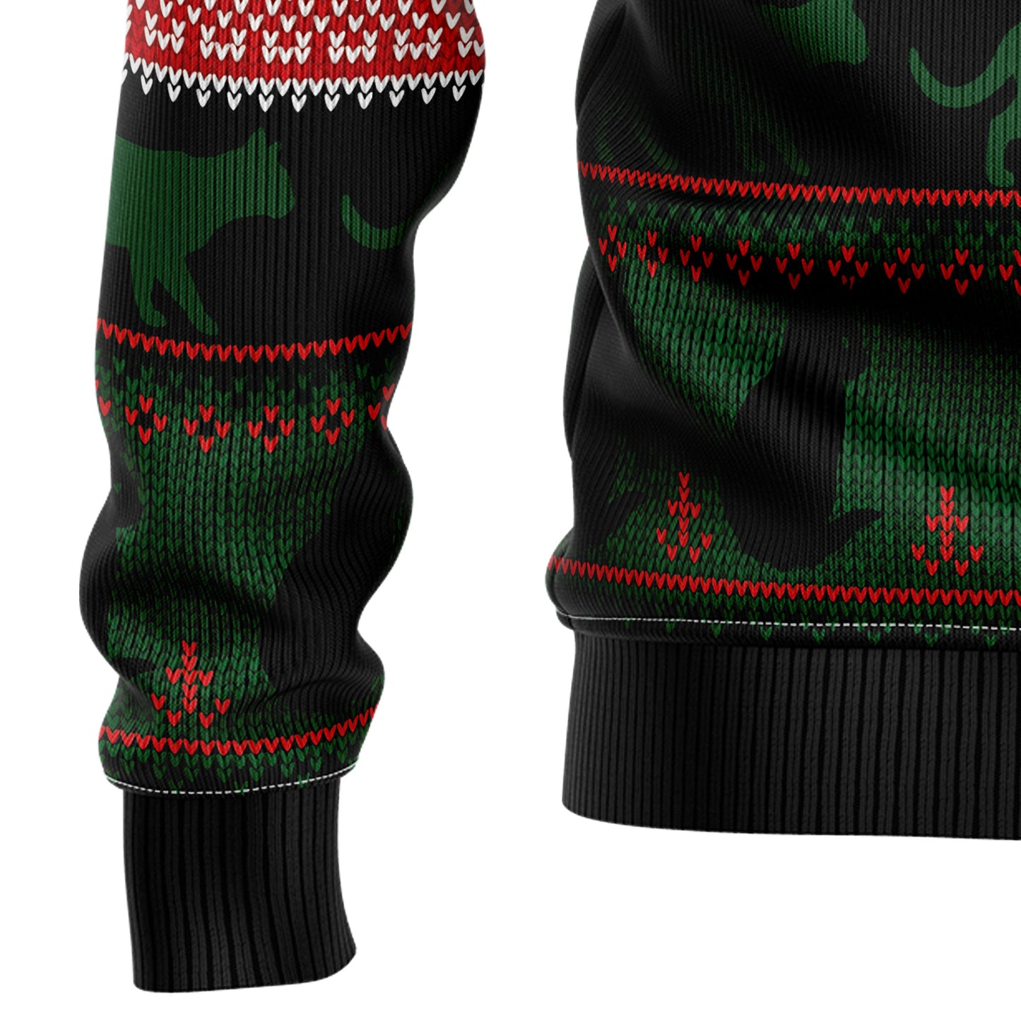 Black Cat Sleigh To Death Star HT100203 Ugly Christmas Sweater