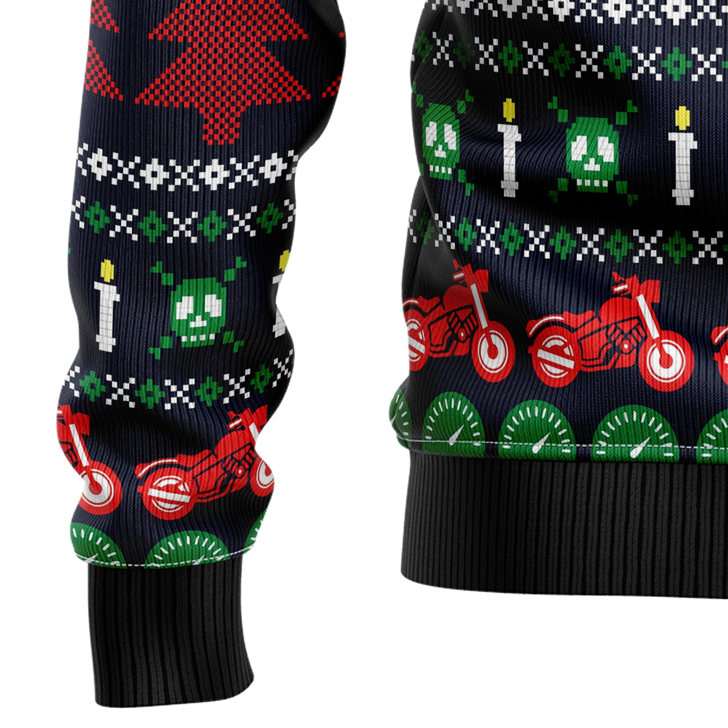 Motorbike Braaap T510 Ugly Christmas Sweater