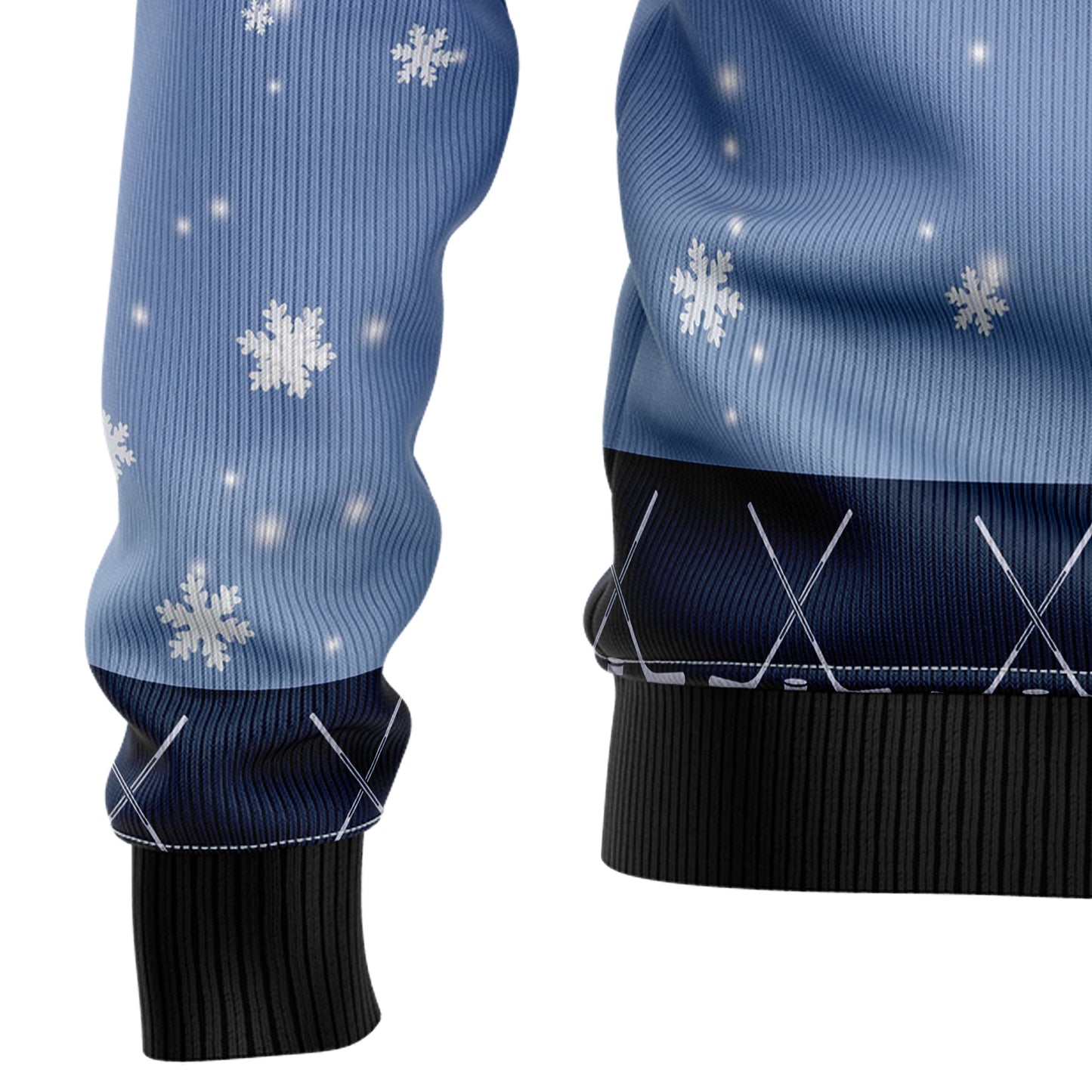 Santa Hockey T0511 Ugly Christmas Sweater