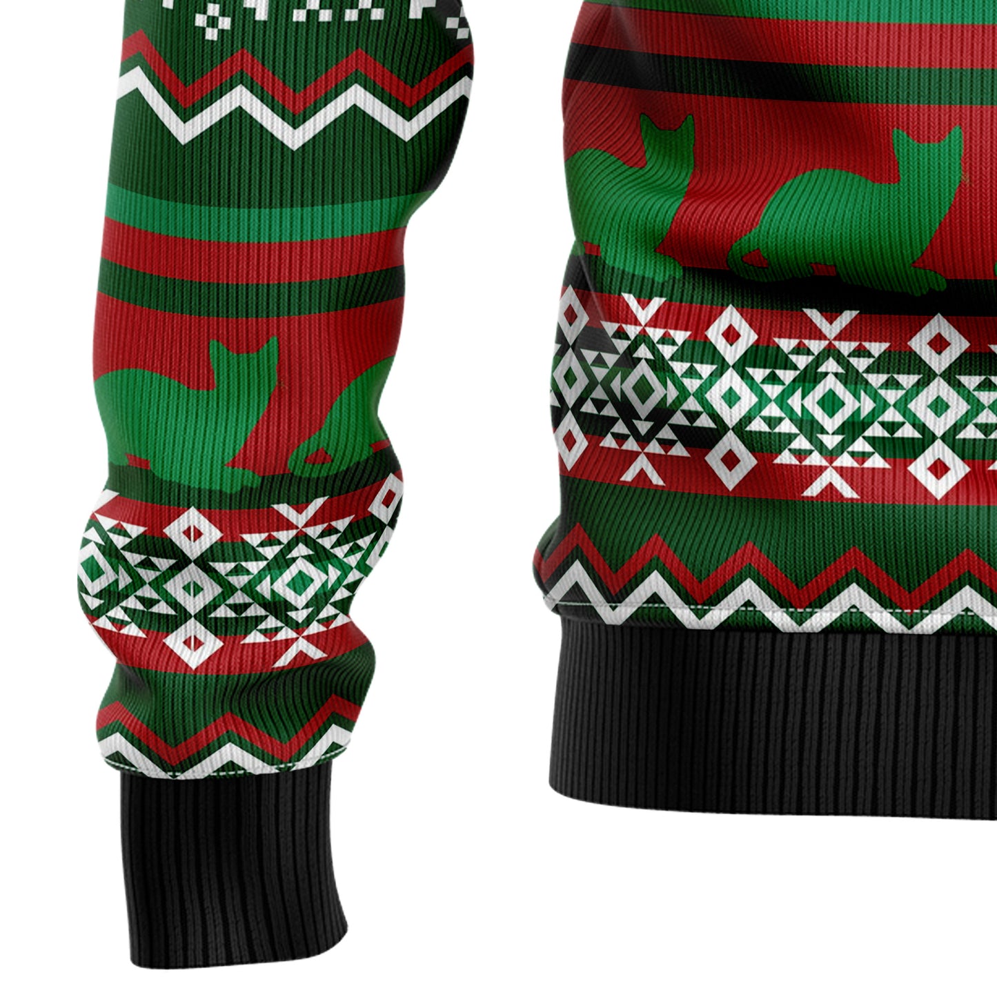 Black Cat What Christmas T510 Ugly Christmas Sweater