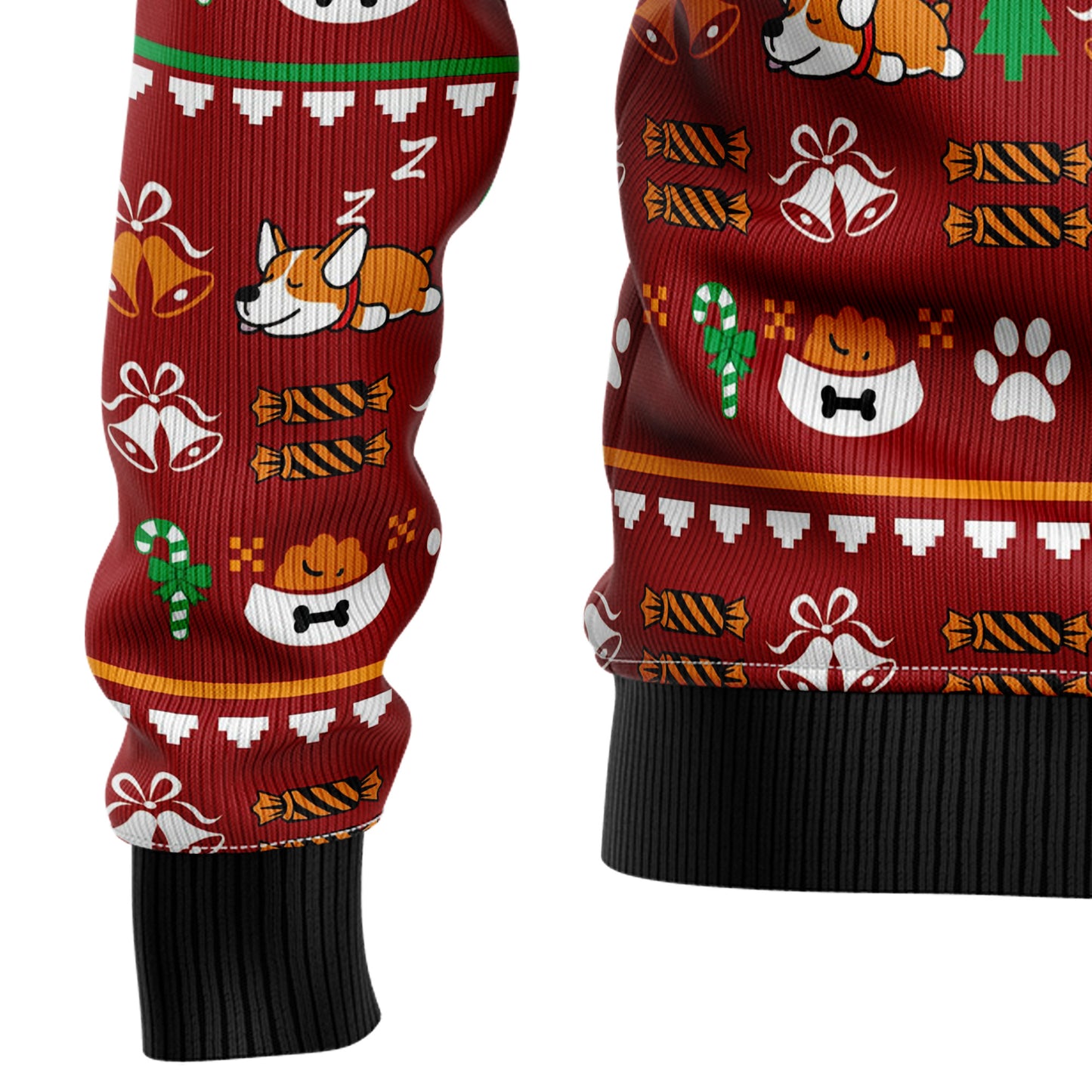 Funny Corgi Merry X-mas G51023 Ugly Christmas Sweater