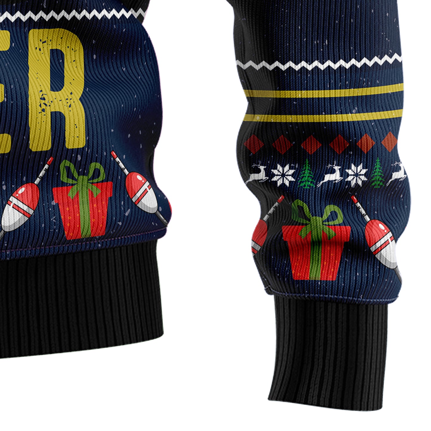 Fishing Part Time T0611 Ugly Christmas Sweater