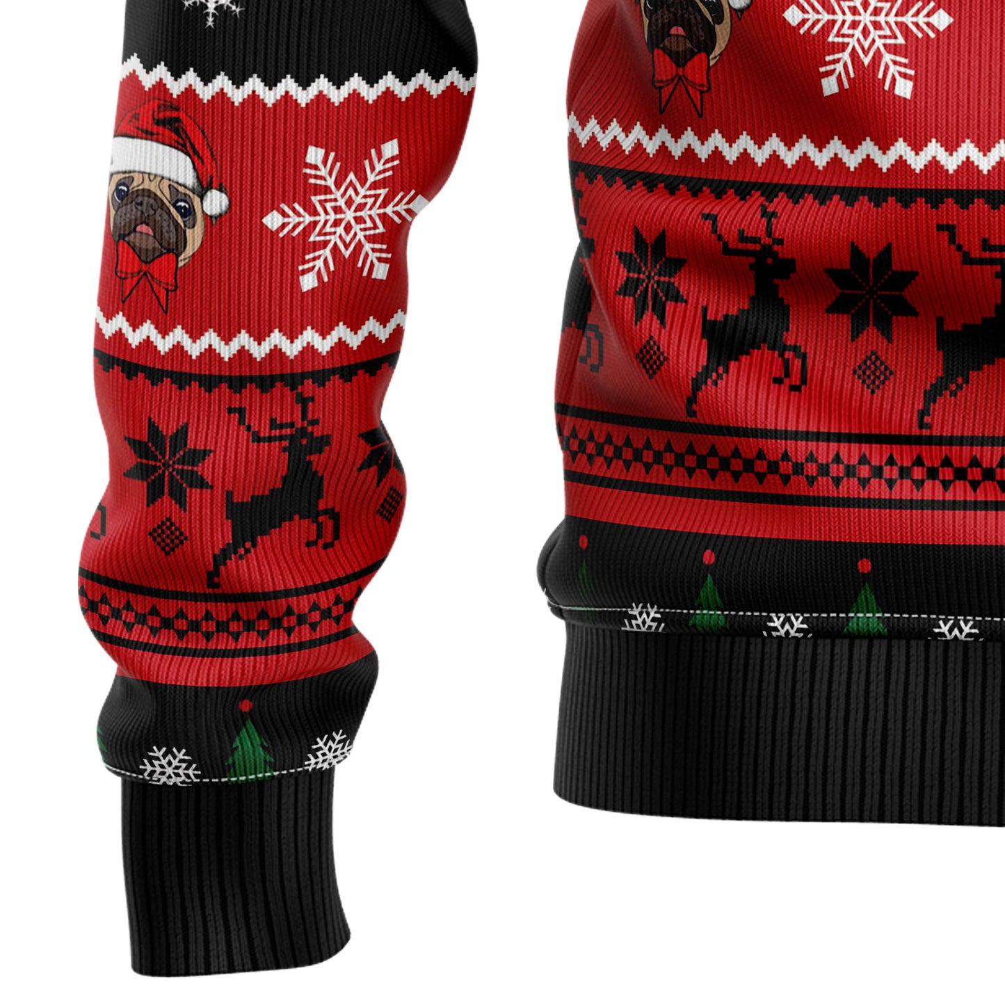 Pug Christmas Tree G5116 Ugly Christmas Sweater