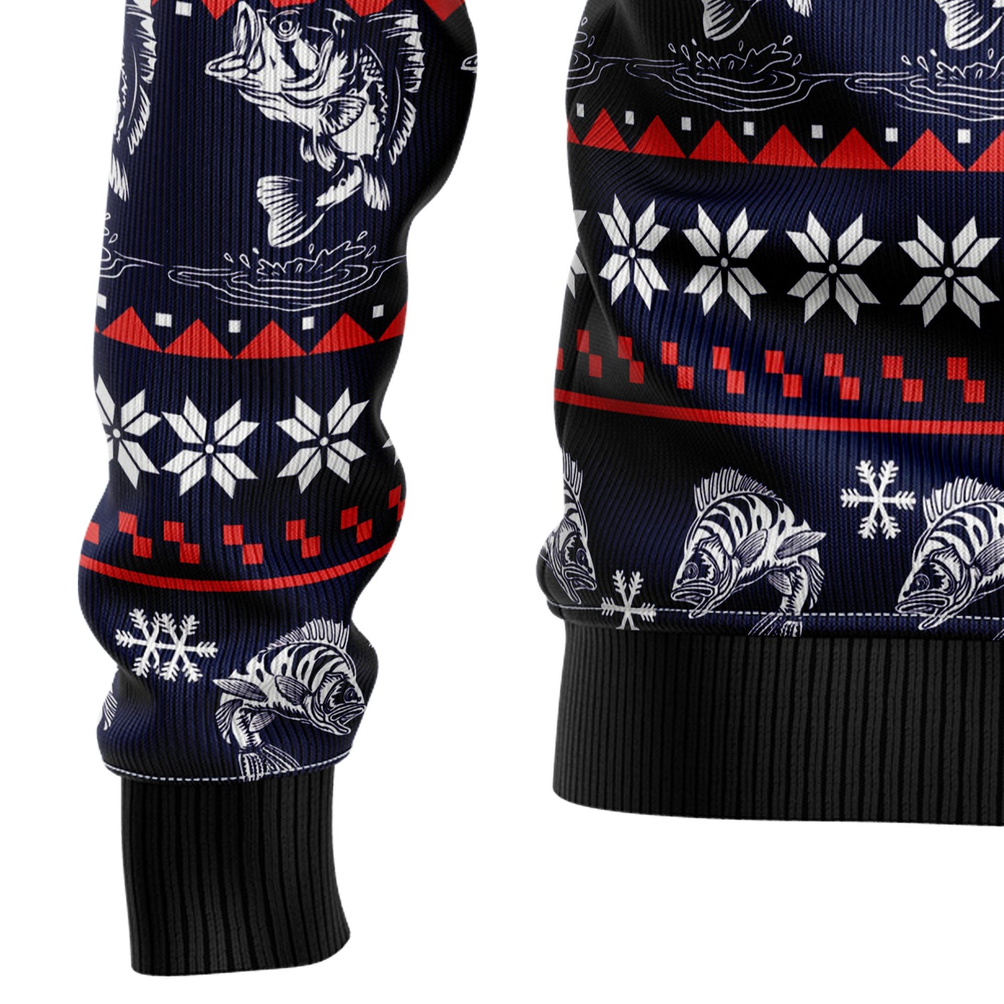 Santa Fishing HT92405 Ugly Christmas Sweater