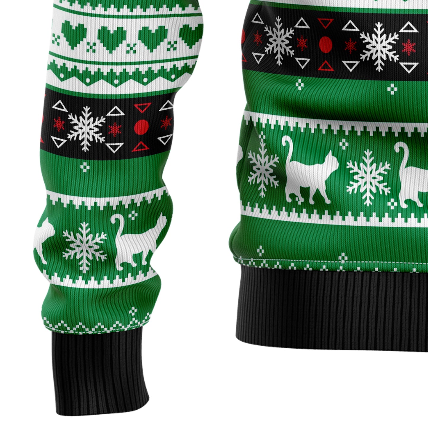 Meowy Black Cat TG5119 Ugly Christmas Sweater