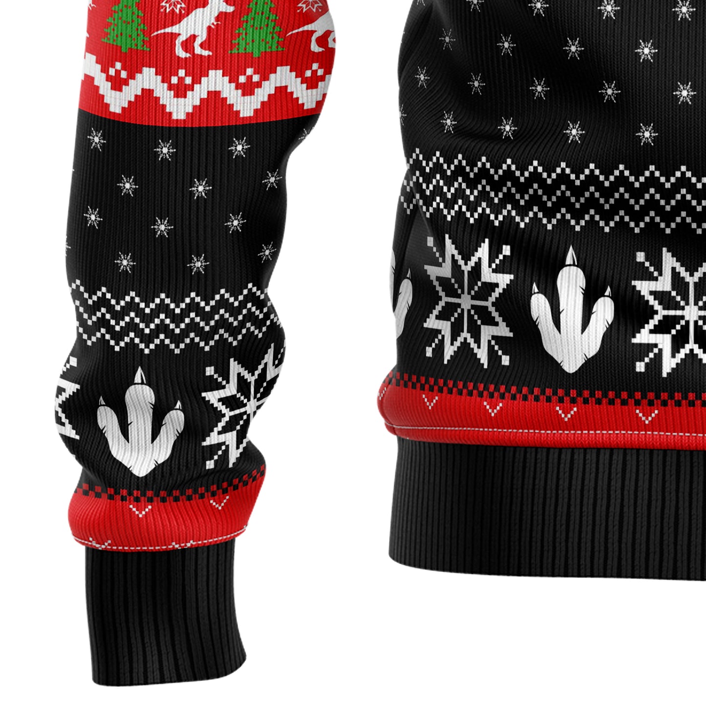 T-Rex Santa Claws D1410 Ugly Christmas Sweater