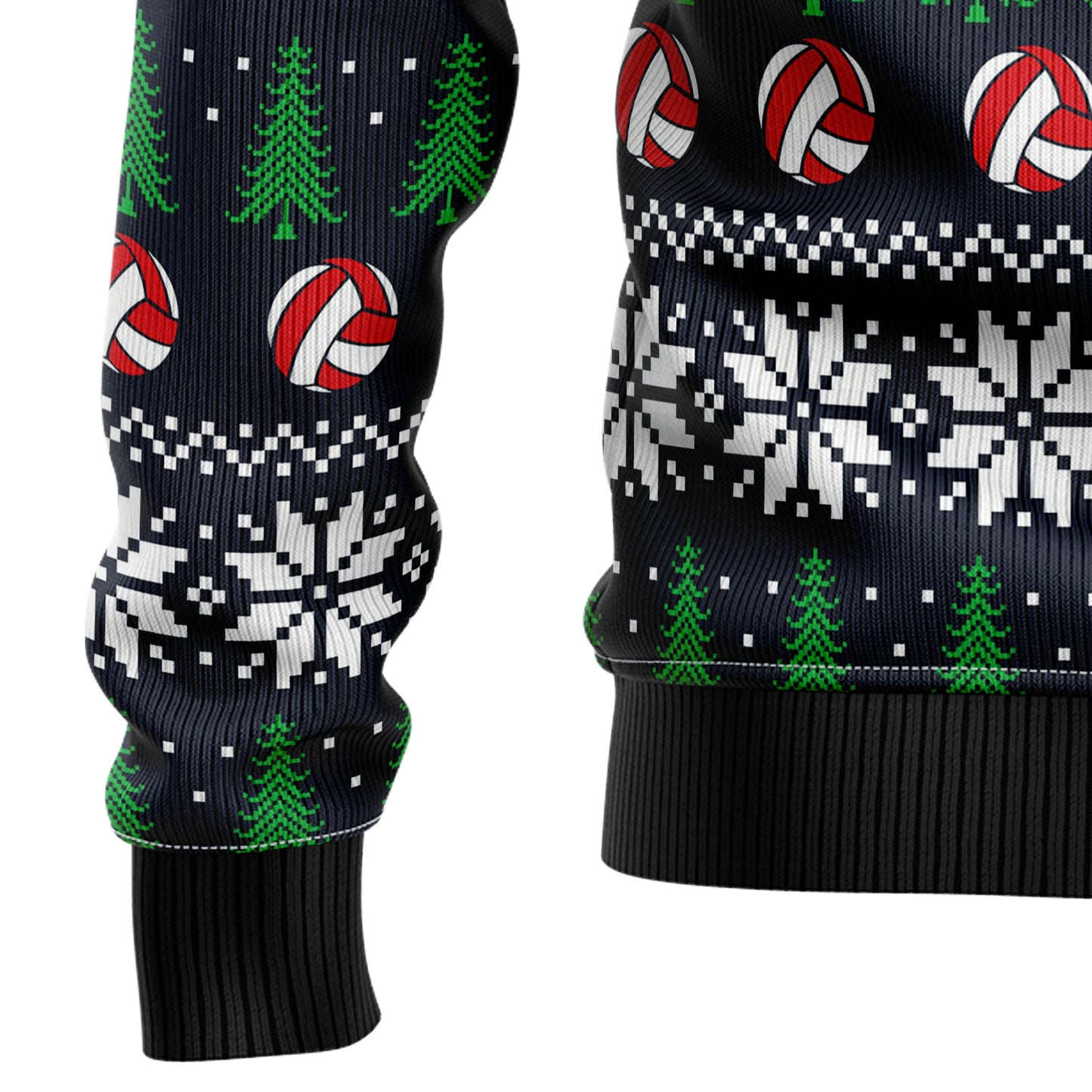 Holly Volley Volleyball HZ102615 Ugly Christmas Sweater