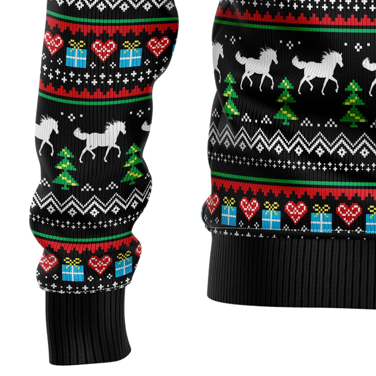 Horse Christmas Tree HZ102103 Ugly Christmas Sweater