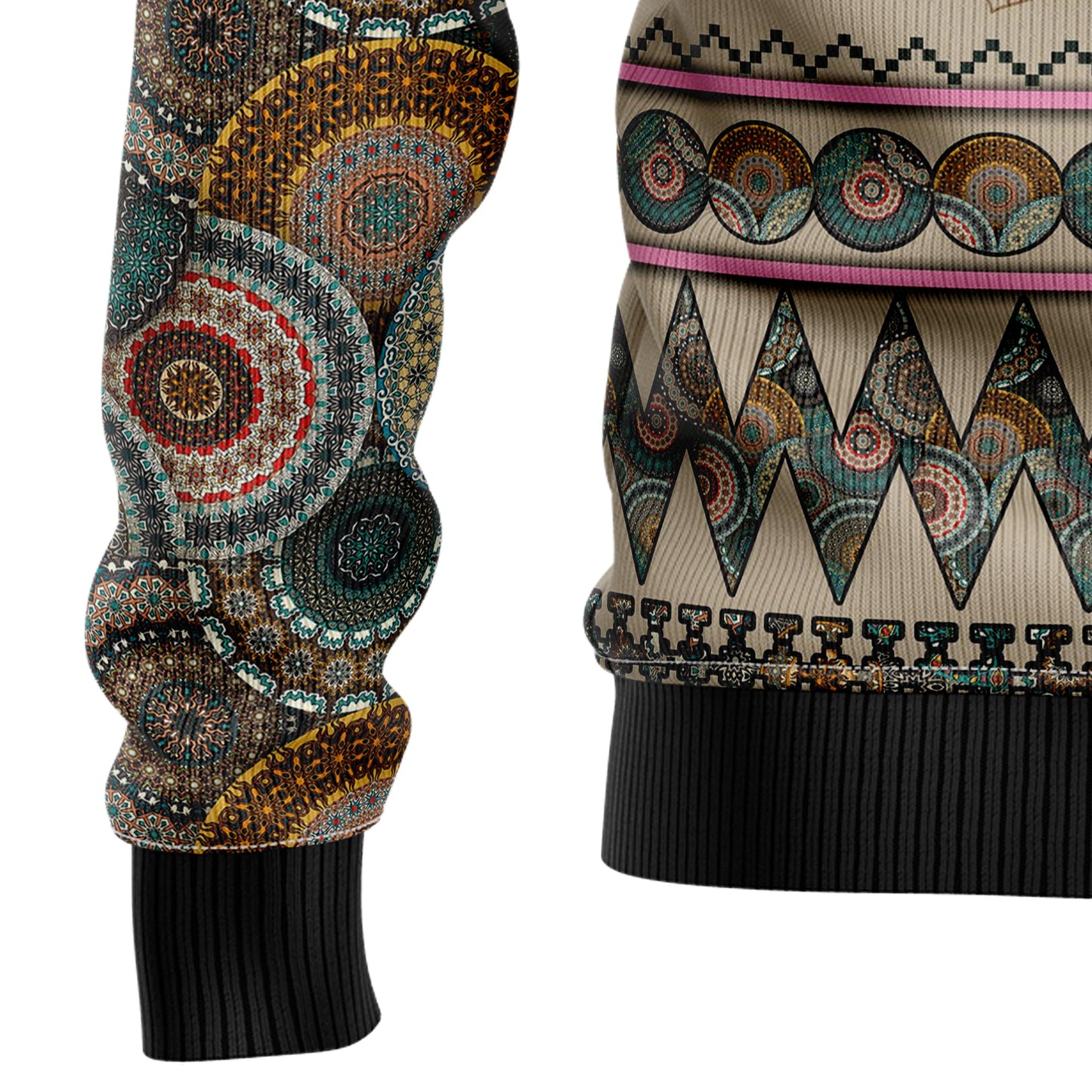 Dragon Mandala T210 Ugly Christmas Sweater