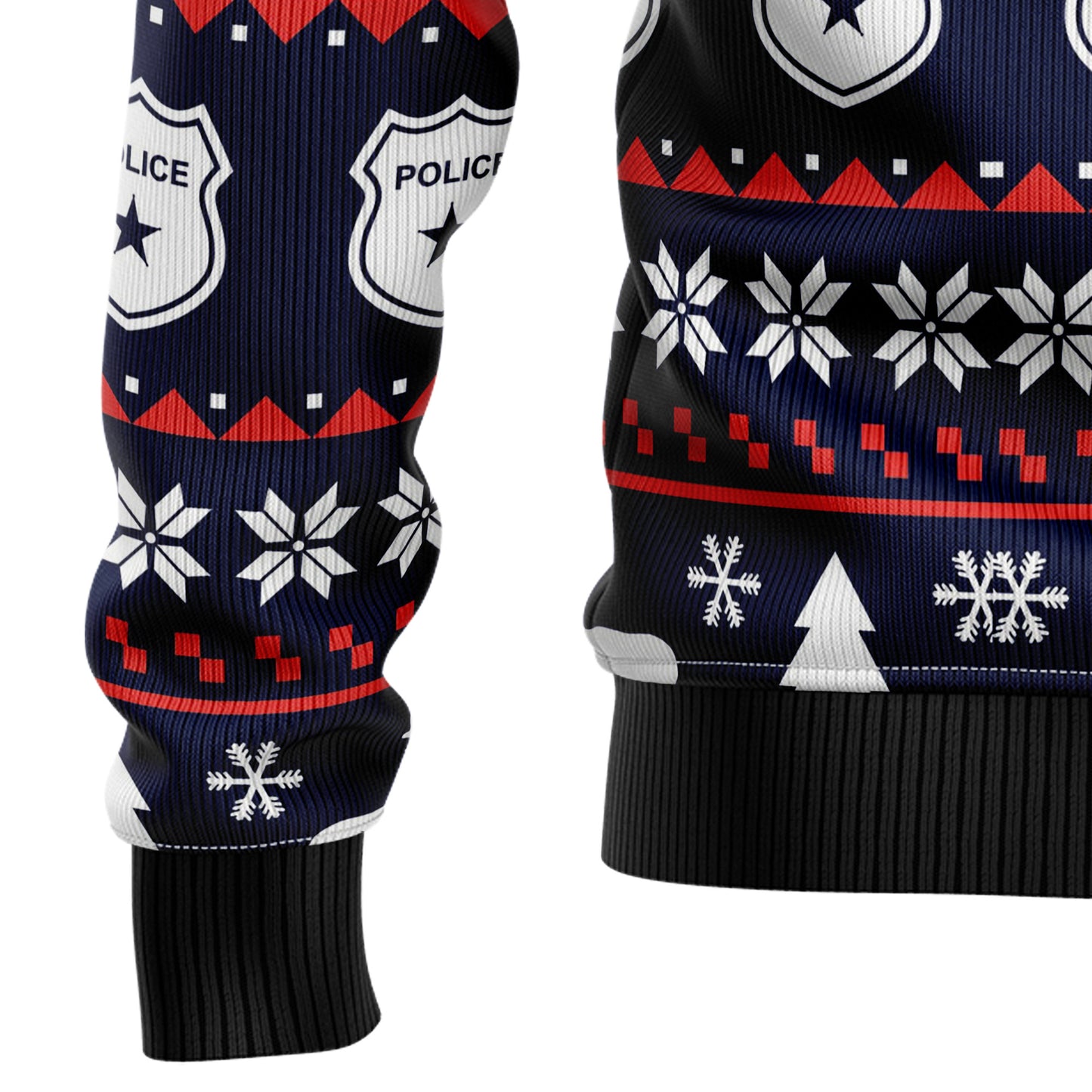 Police Navidad HT92401 Ugly Christmas Sweater