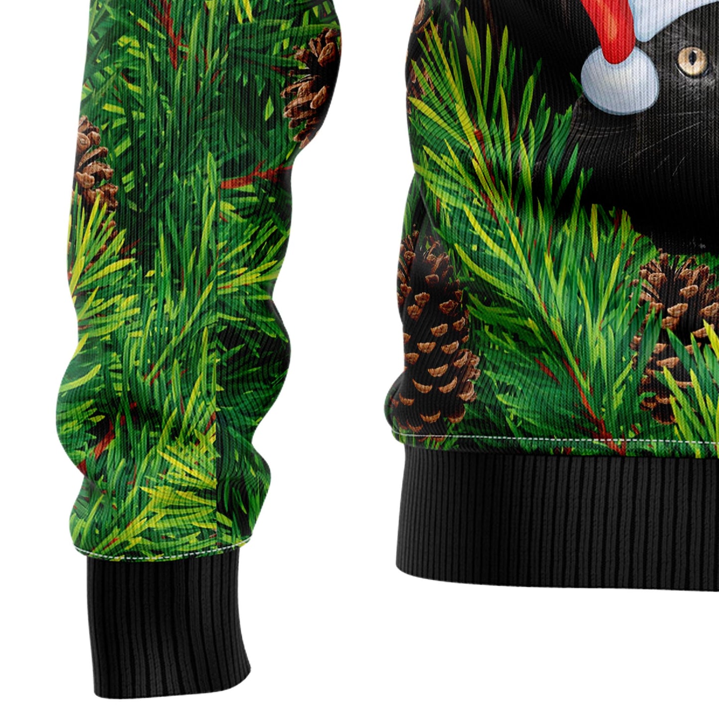 Black Cat Christmas Tree TG5116 Ugly Christmas Sweater