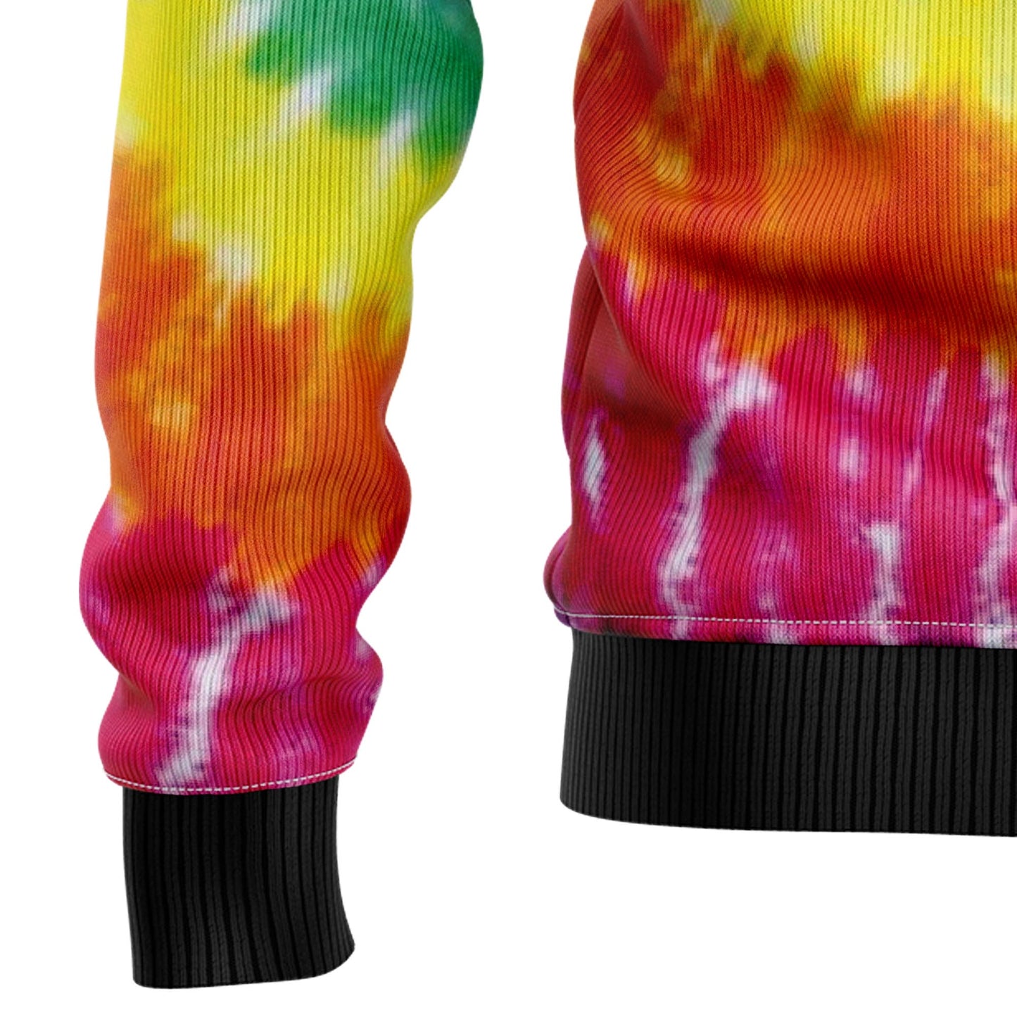 Hippie Tie Dye Color T710 Ugly Christmas Sweater