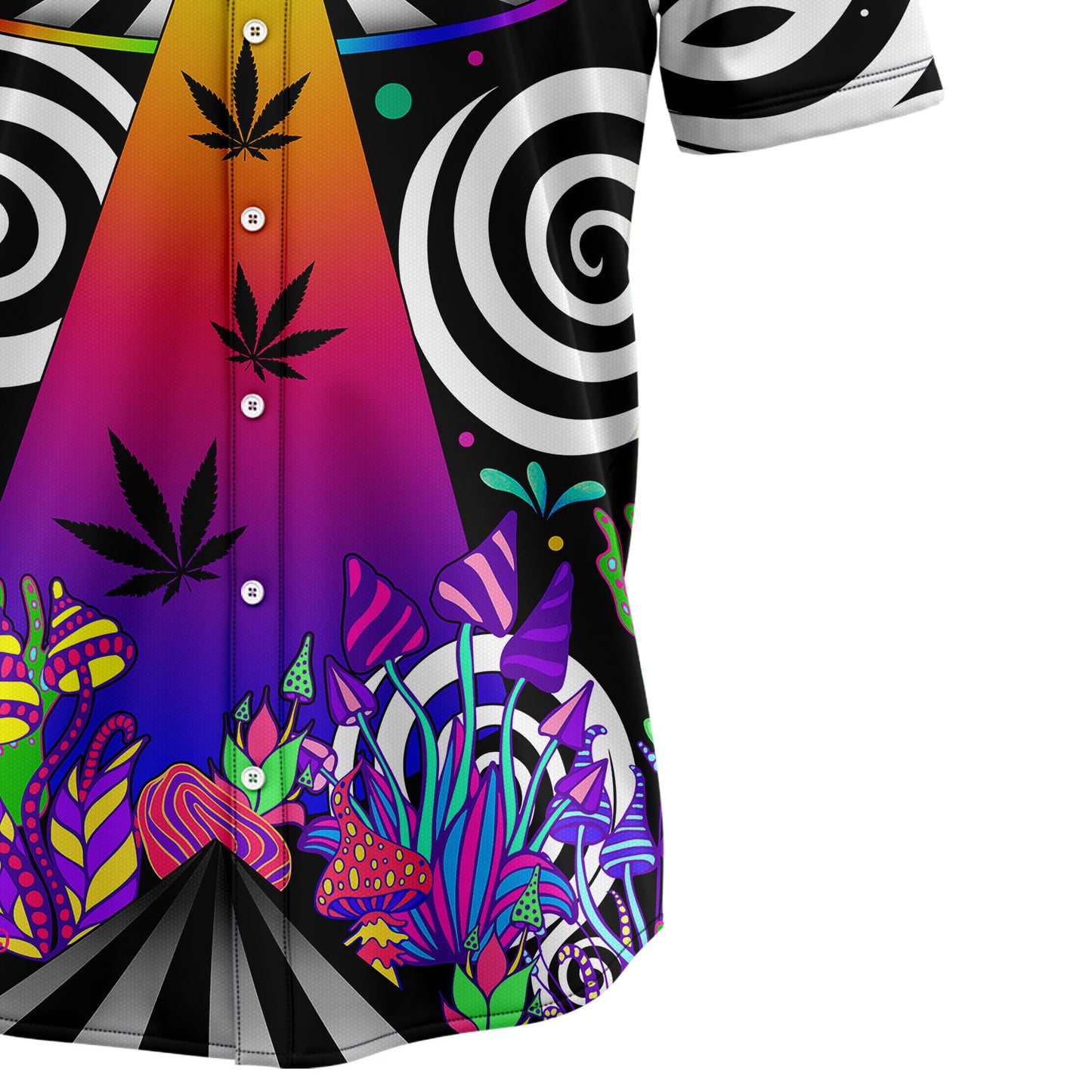 Mushroom Space T2407 Hawaiian Shirt