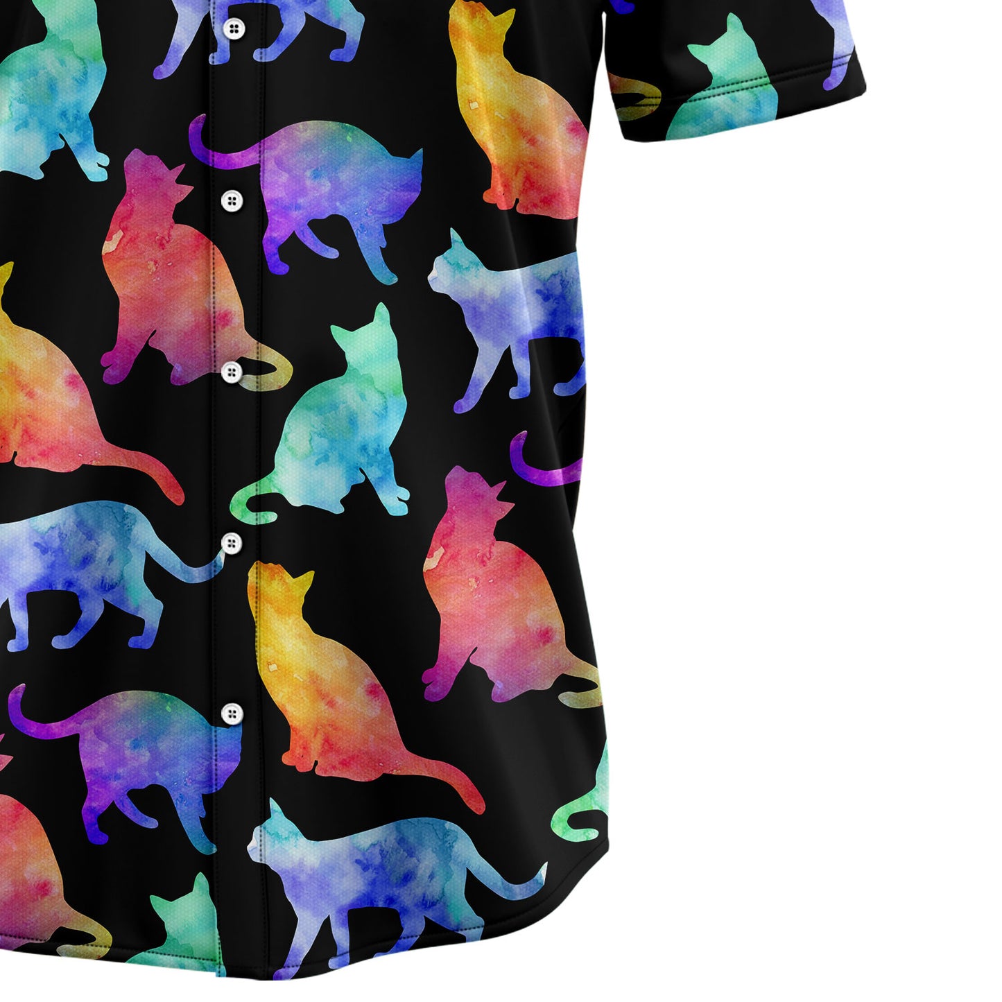 Cat Colorful T2407 Hawaiian Shirt