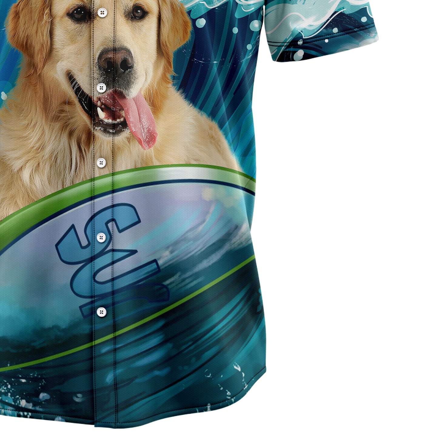 Golden Retriever Life Surf T2307 Hawaiian Shirt