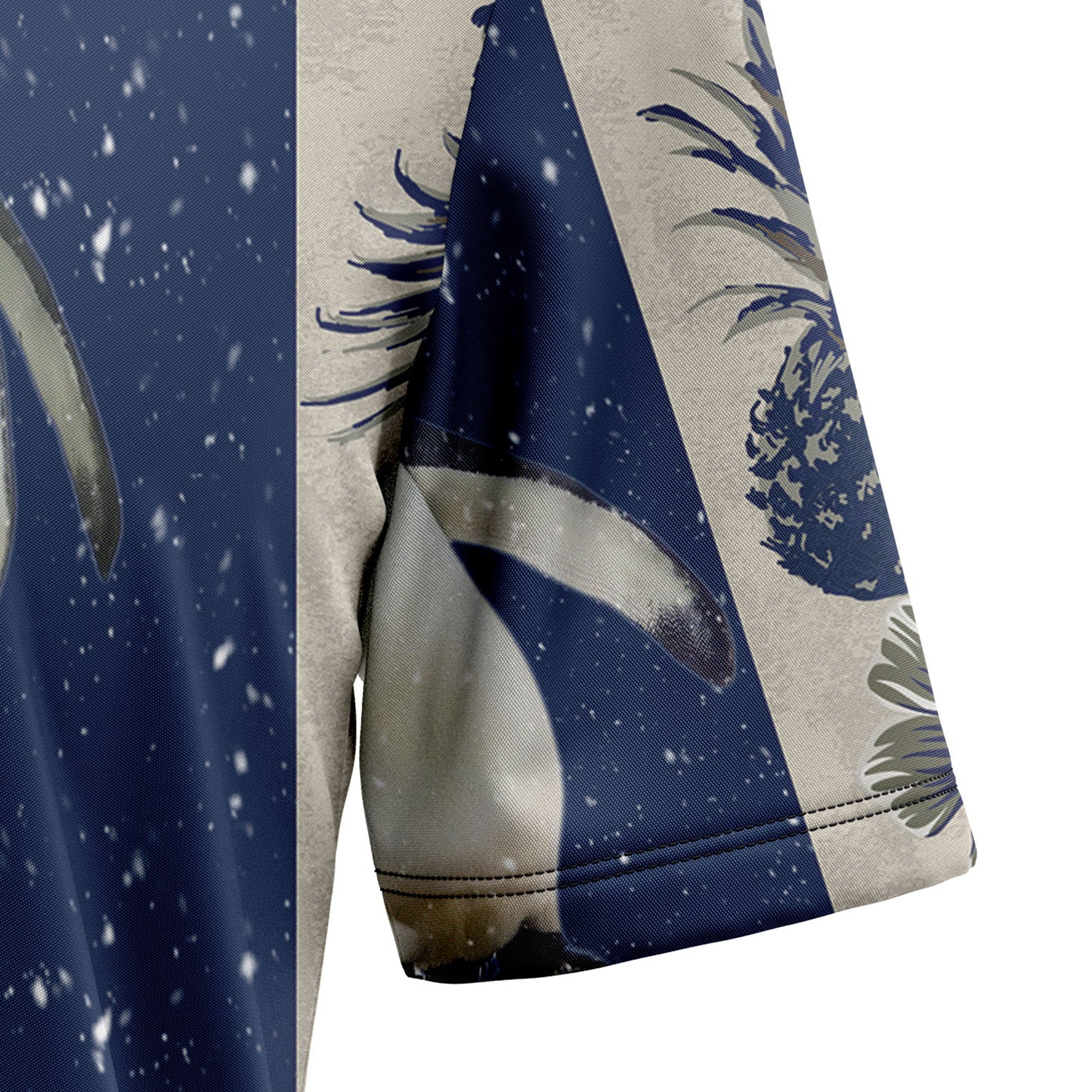 Penguin Pineapple Hibiscus Pattern T2207 Hawaiian Shirt