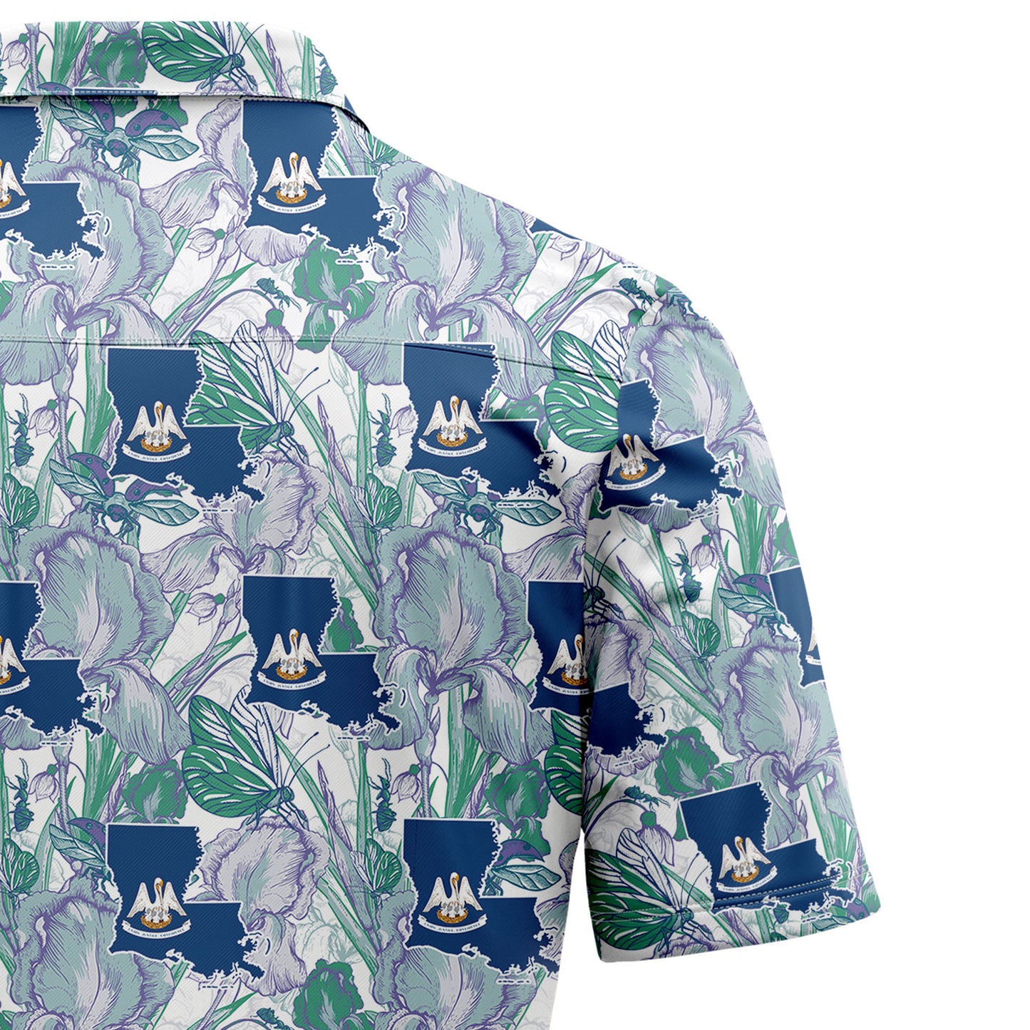 Louisiana Iris H37002 Hawaiian Shirt