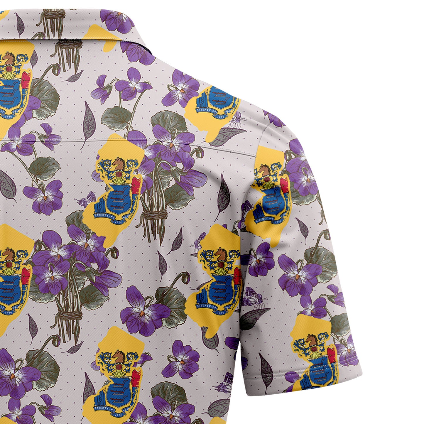 New Jersey Violet Flower H107002 Hawaiian Shirt
