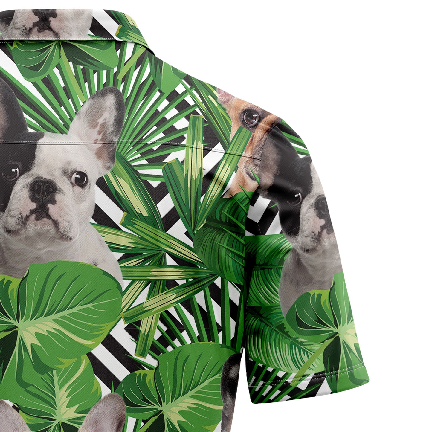 Summer Exotic Jungle Tropical French Bulldog H97097 Hawaiian Shirt