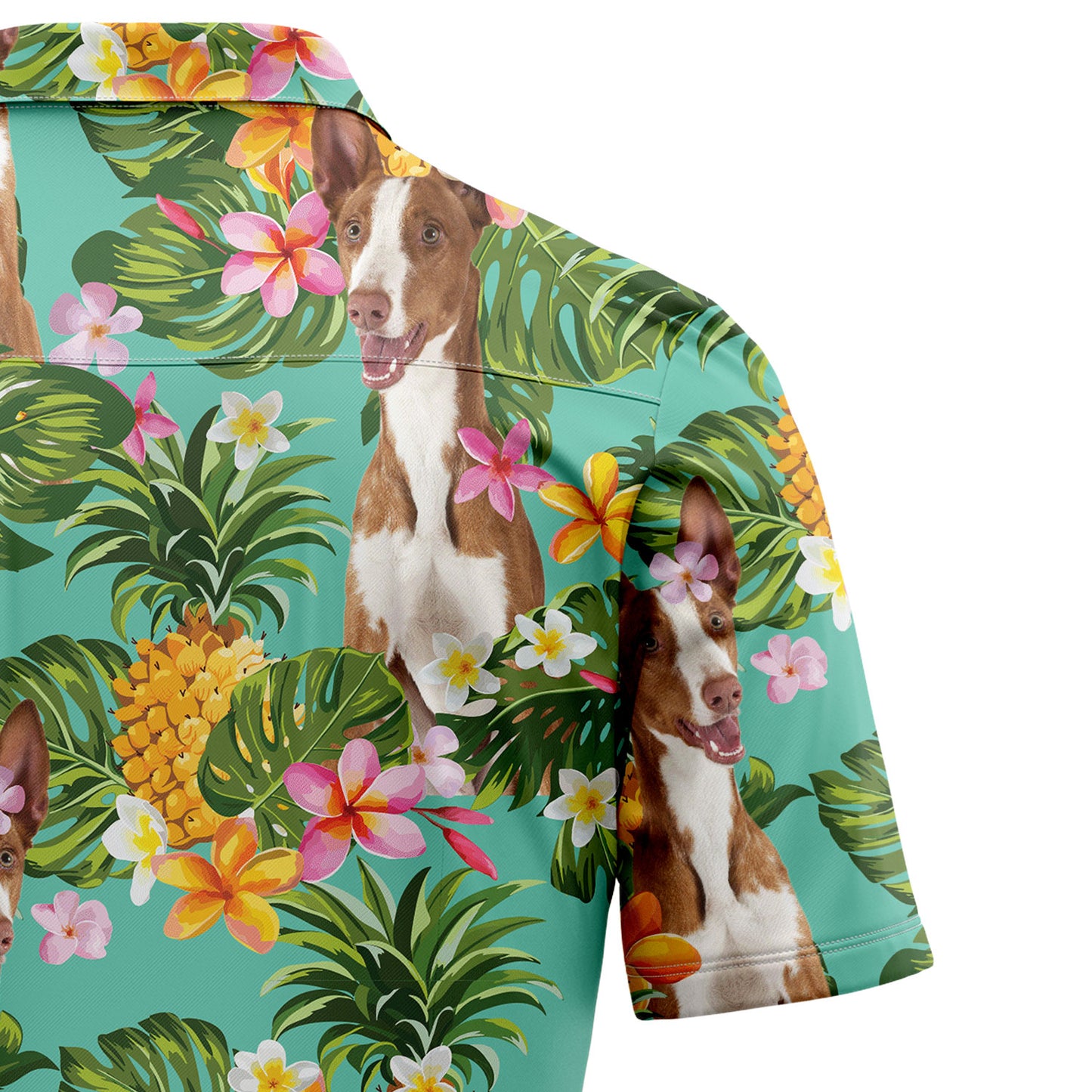 Tropical Pineapple Ibizan Hound H97086 Hawaiian Shirt