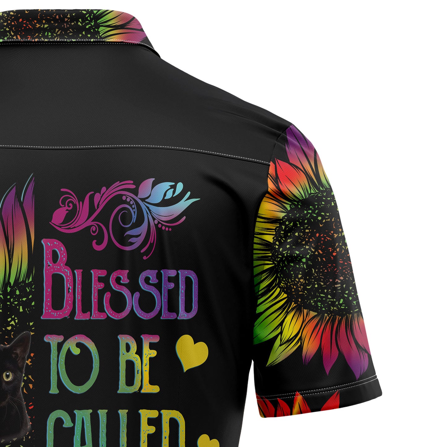 Black Cat Mom D2307 Hawaiian Shirt