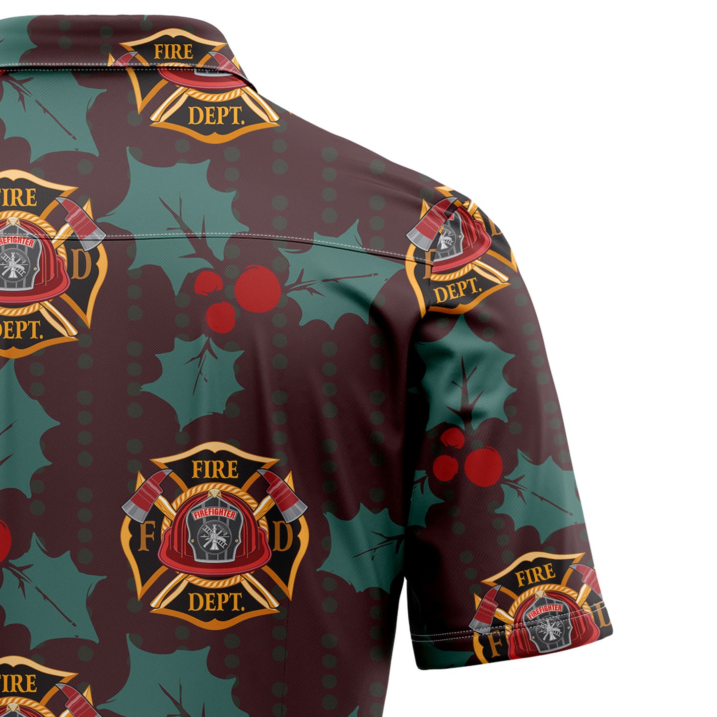 Firefighter Leaves TY2207 Hawaiian Shirt