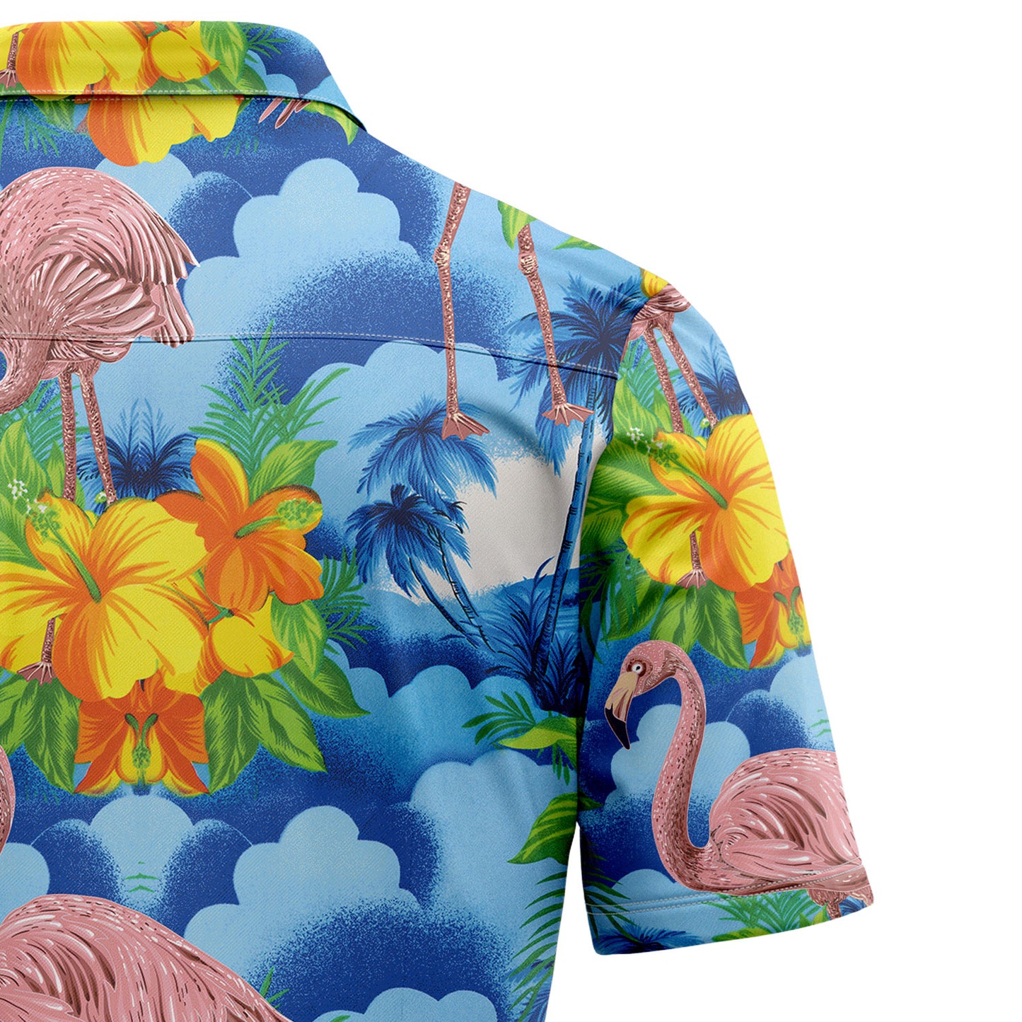 Flamingo Blue Hawaiian Vintage T2107 Hawaiian Shirt
